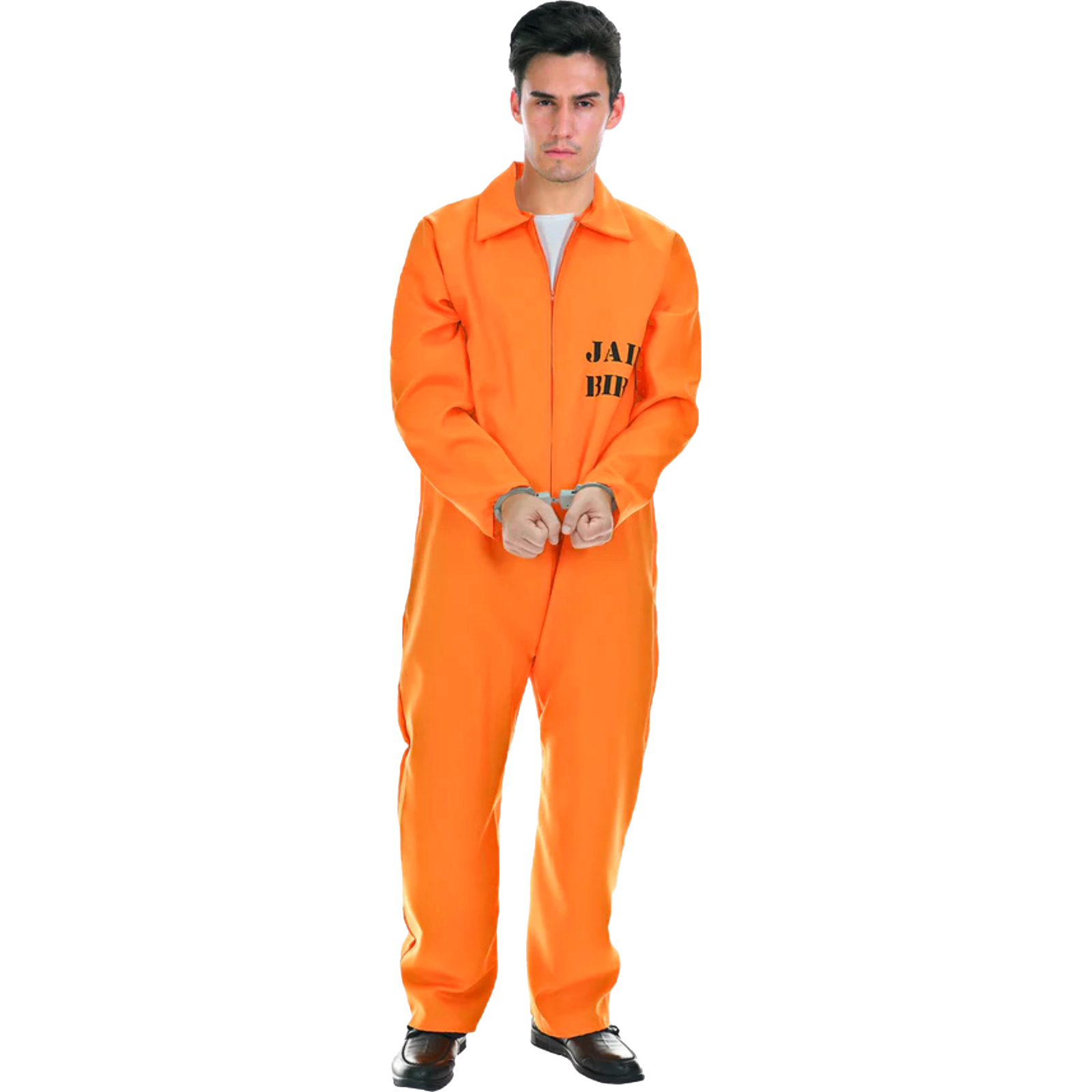 Orange Jailbird Mens Prisoner Costume S-M