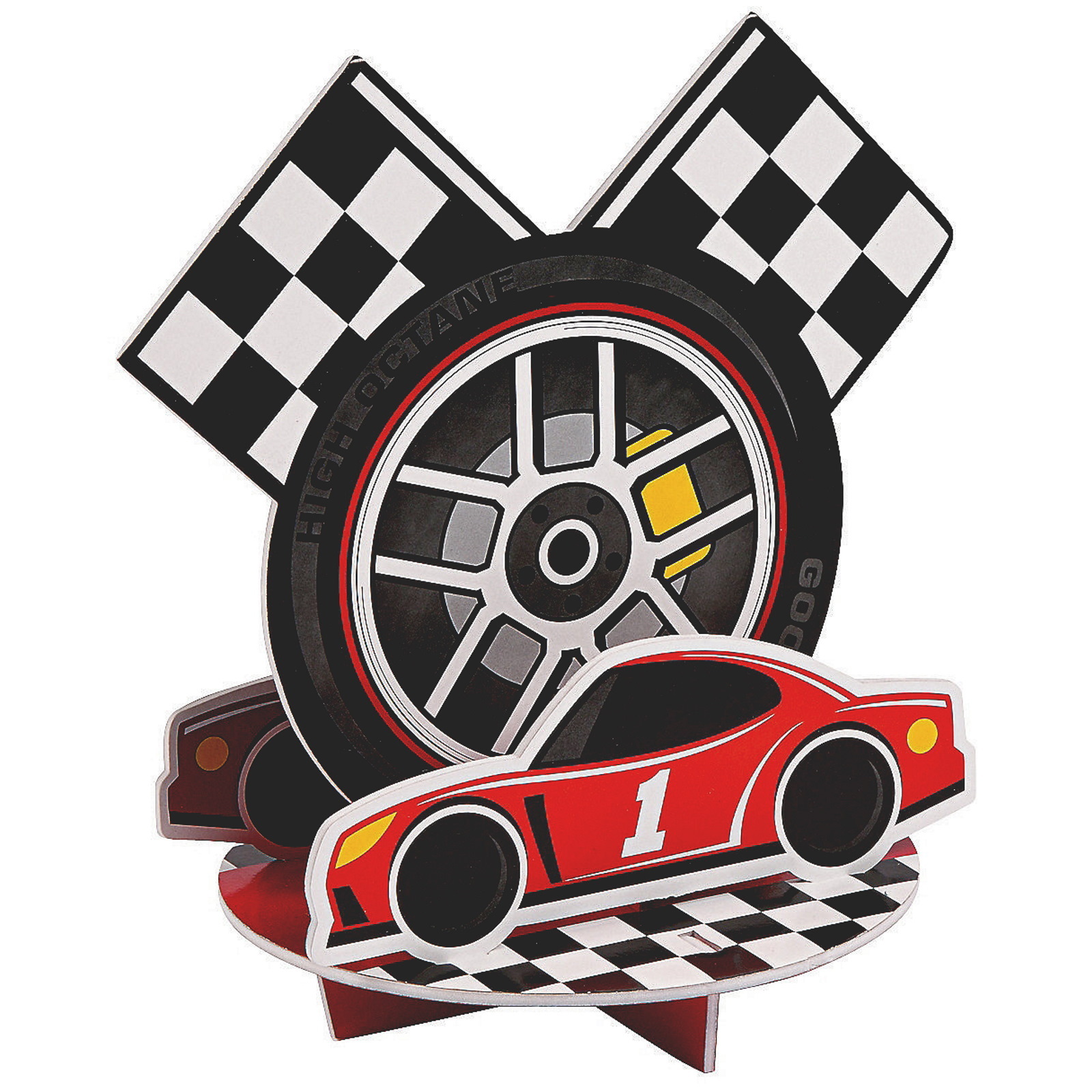 Race Car Birthday Table Centrepiece