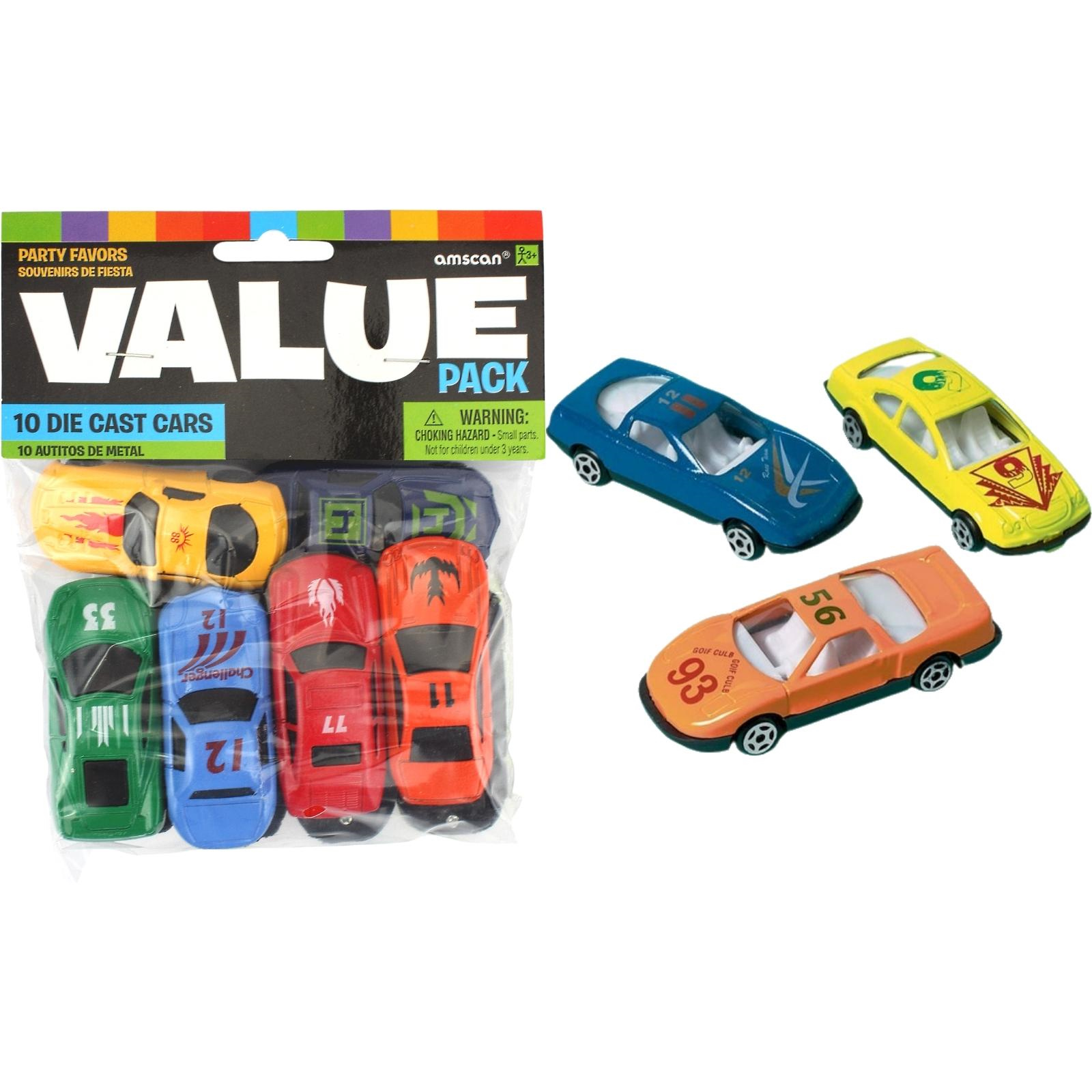 Die Cast Racing Car Set (Pack of 10)