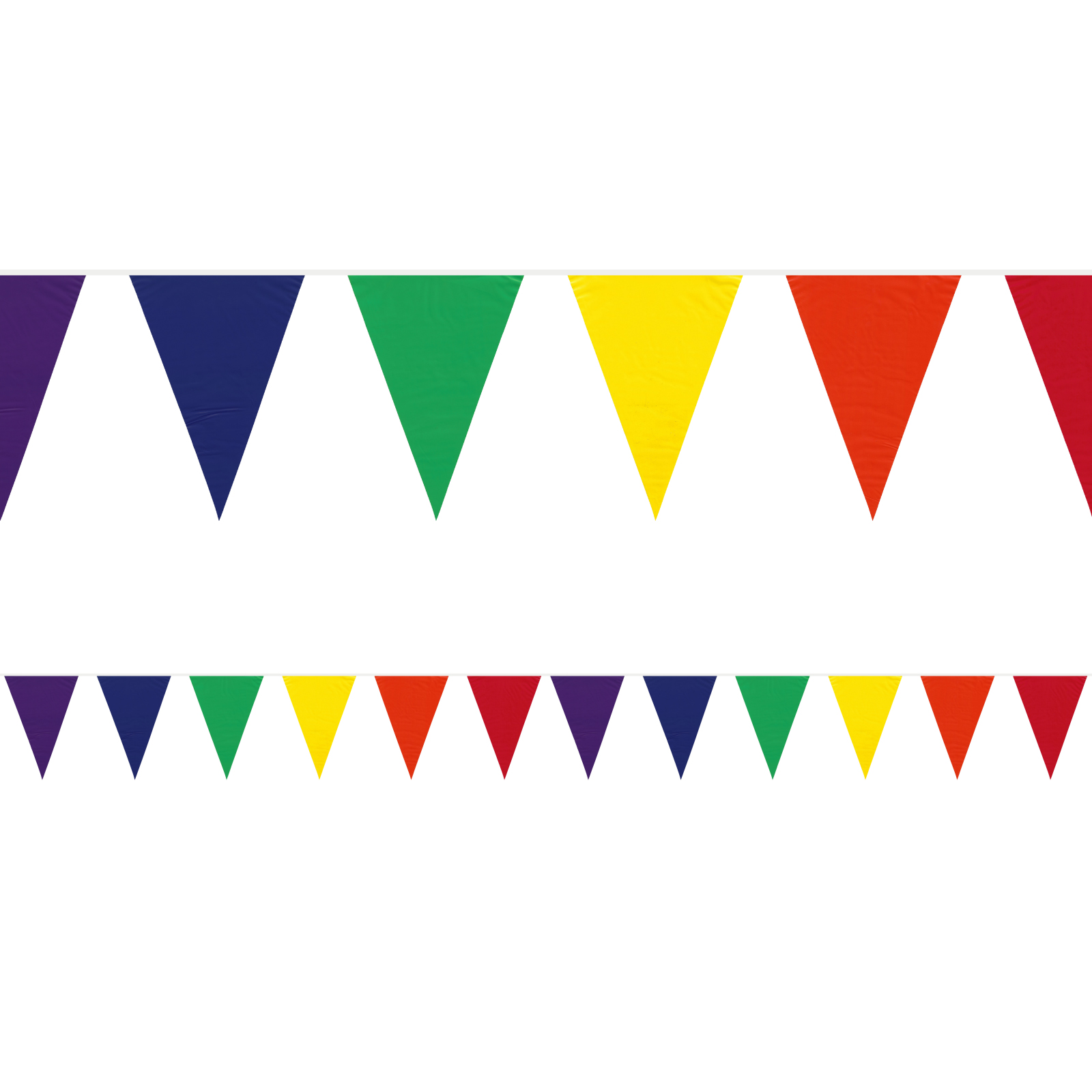 Rainbow Colours Plastic Flag Banner (3.7m) 