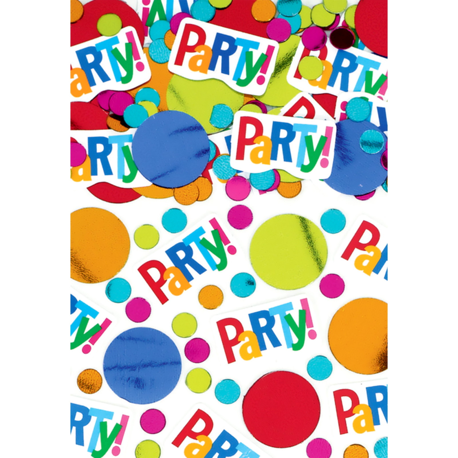 Cabana Dot Confetti/Table Scatters Rainbow Party Supplies Coloured Party Supplies Discount