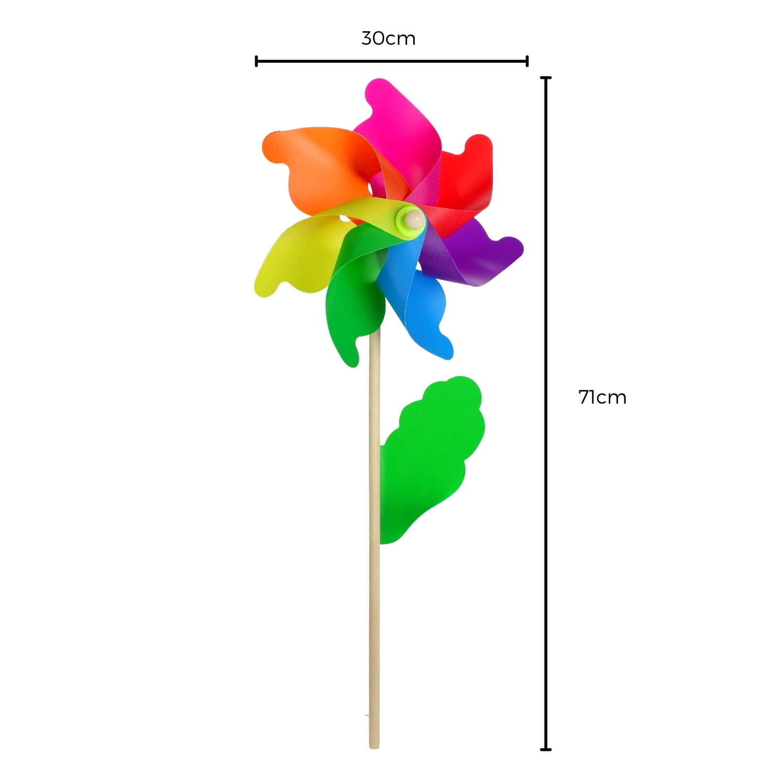 Rainbow Flower Pinwheel 71cm | Rainbow Party Supplies | Coloured Party ...
