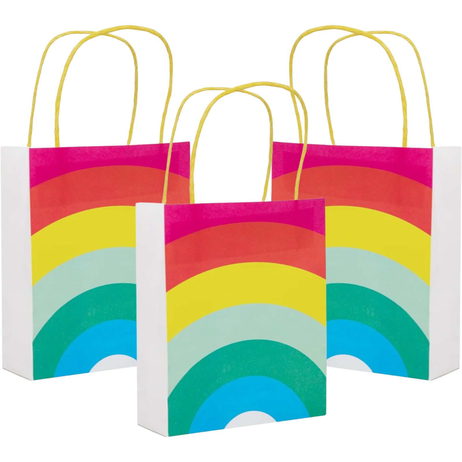 Talking Tables Birthday Brights Rainbow Paper Gift Bags (Pack of 8) 