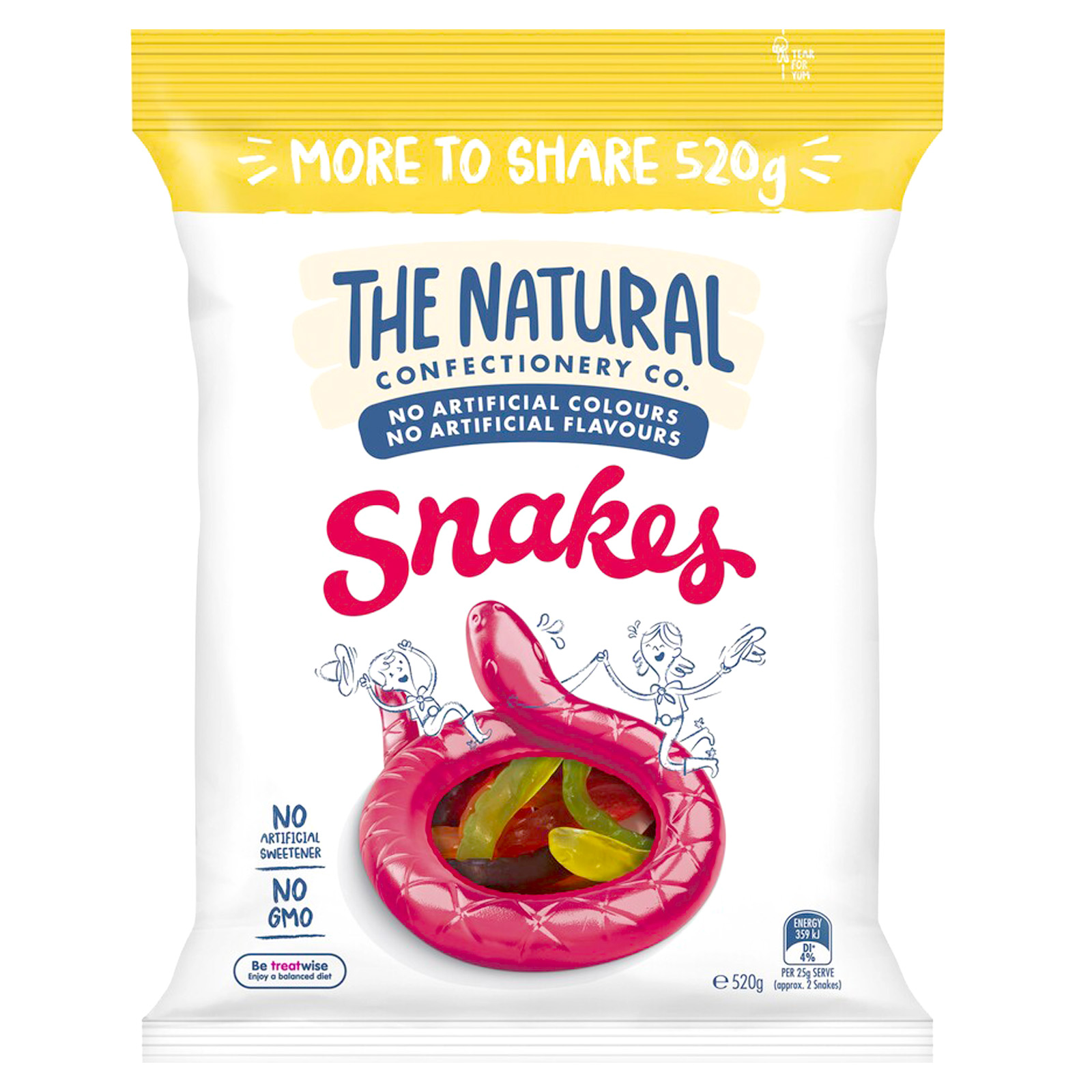 The Natural Confectionery Co. Snakes (520g)