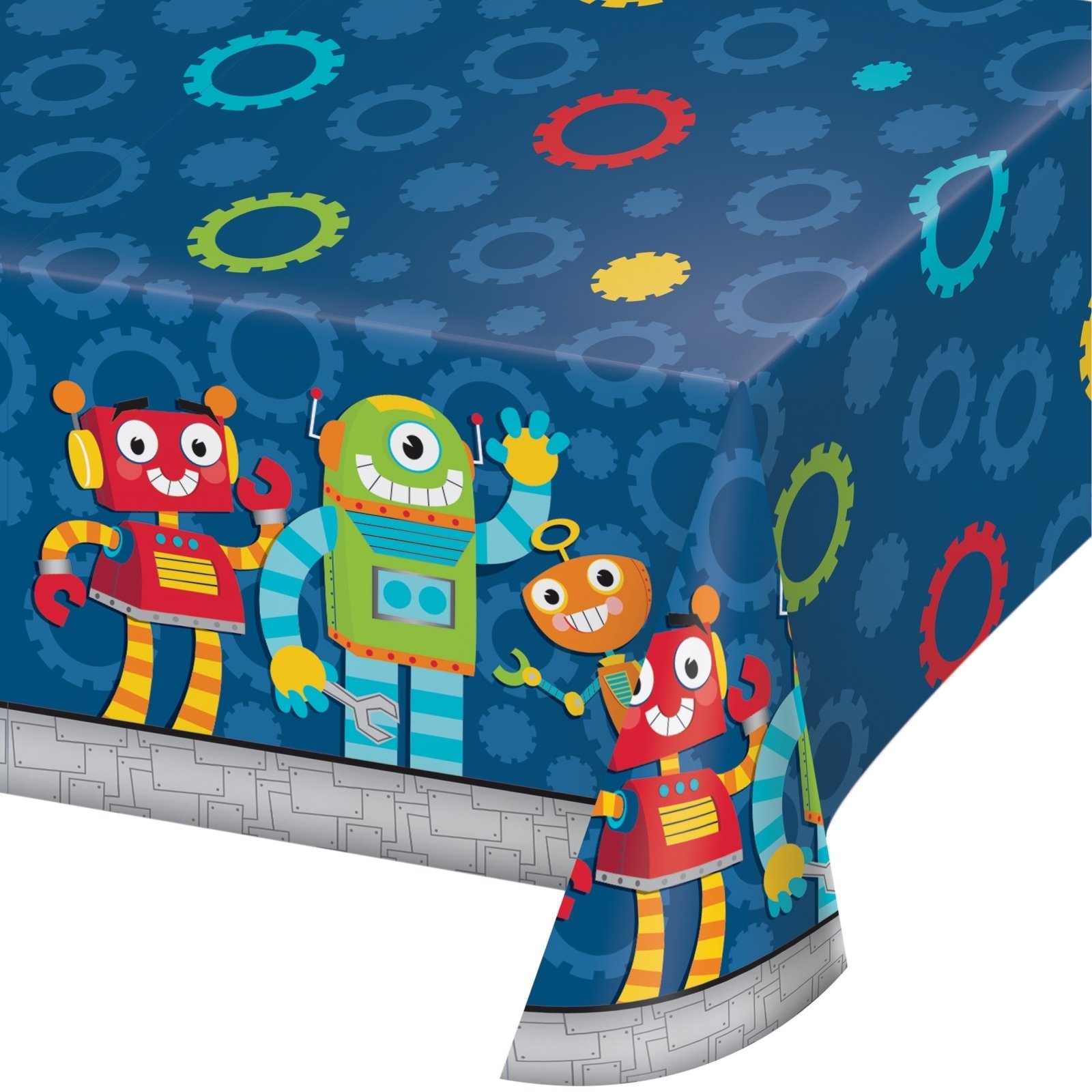 Robots Plastic Tablecloth