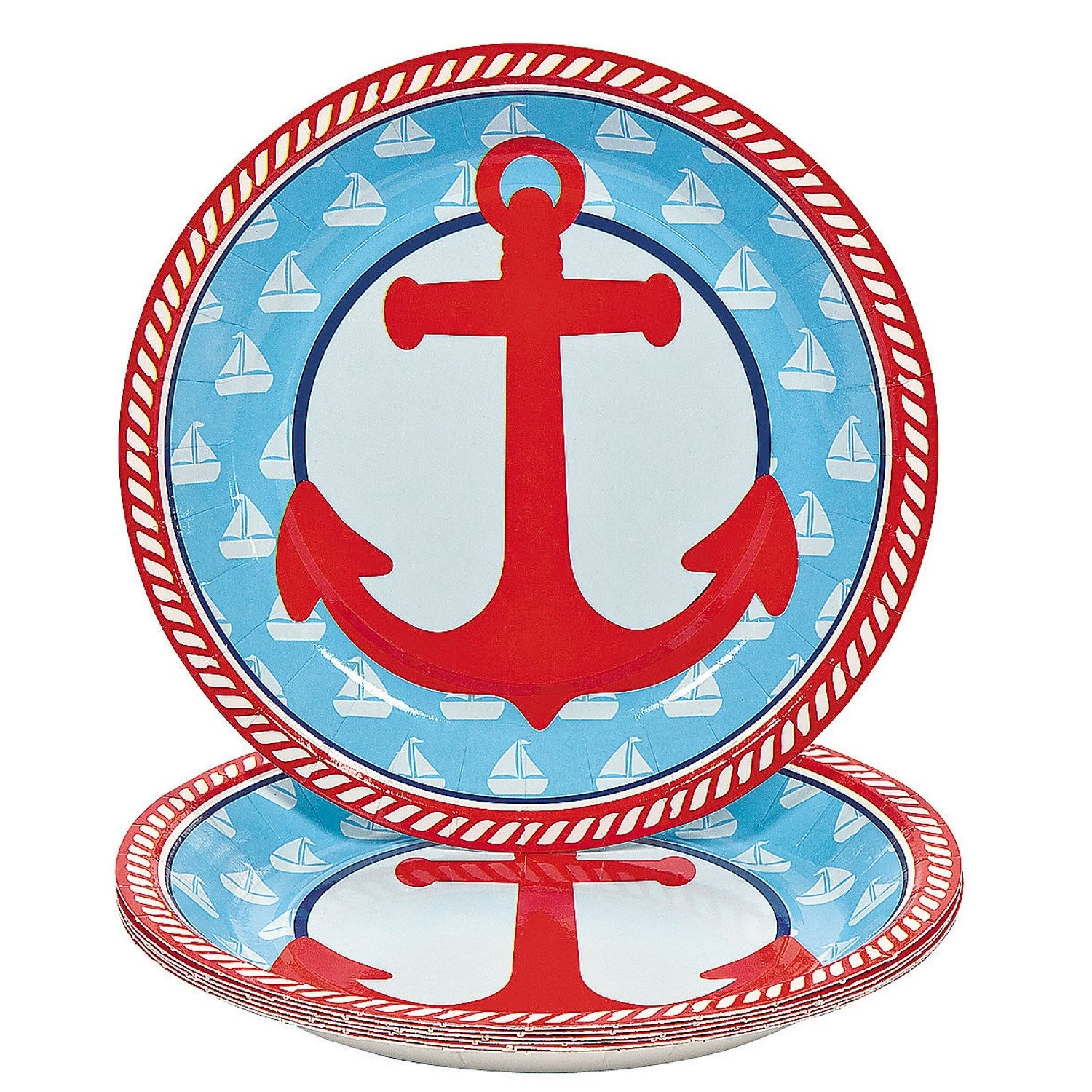Sailor Birthday Small Paper Plates (Pack of 8)