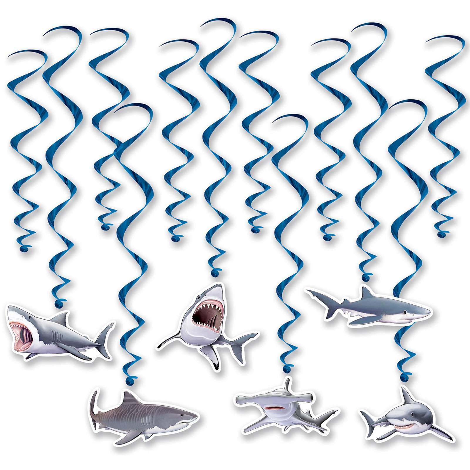Shark Hanging Swirl Decorations