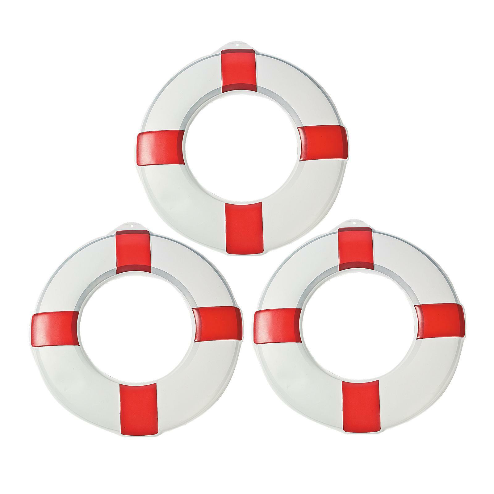 Life Preserver Wall Decorations (Pack of 3)