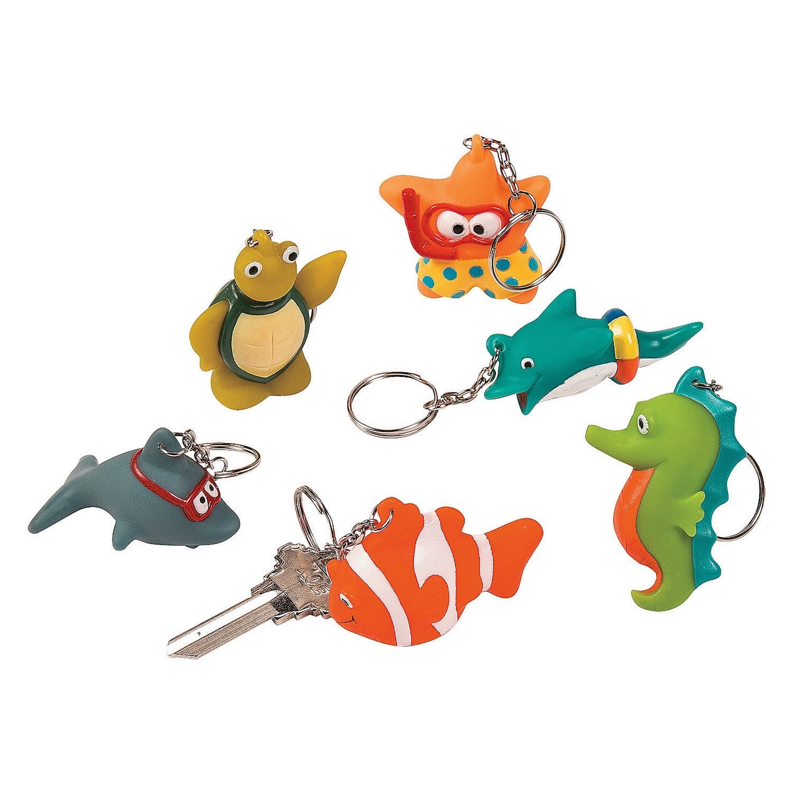 Sea Life Keyrings (Pack of 12)