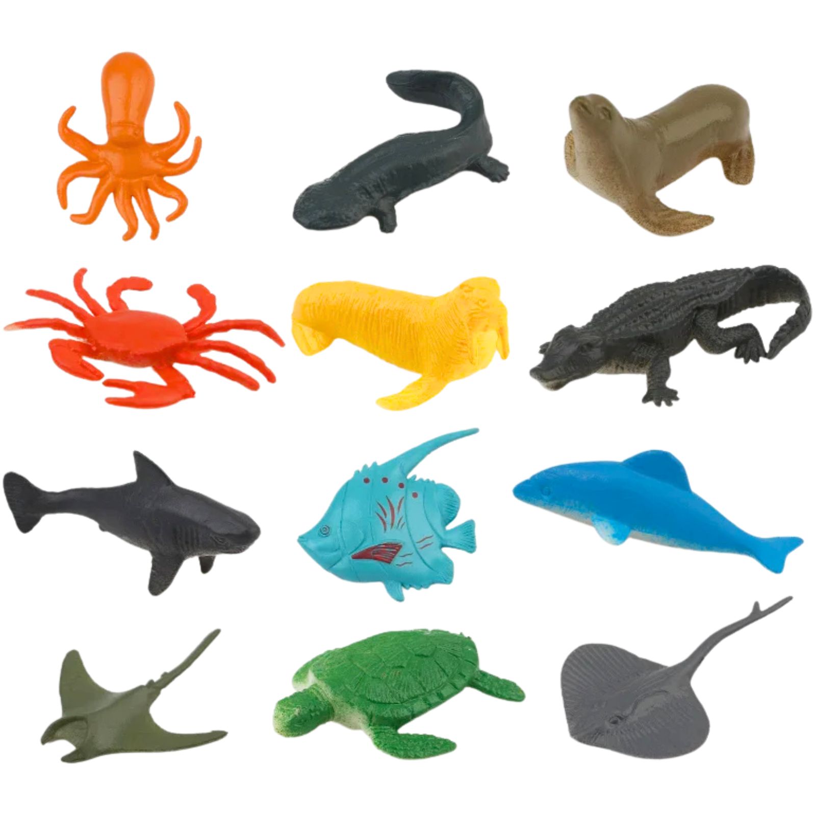 Marine Animal Toys (Pack of 12)