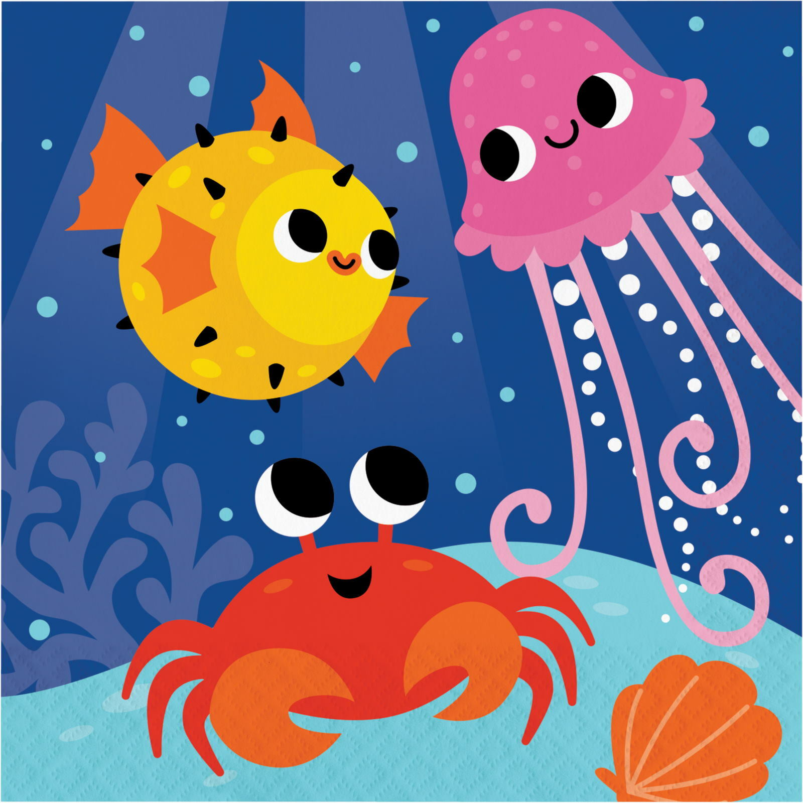 Ocean Celebration Large Napkins / Serviettes (Pack of 16)