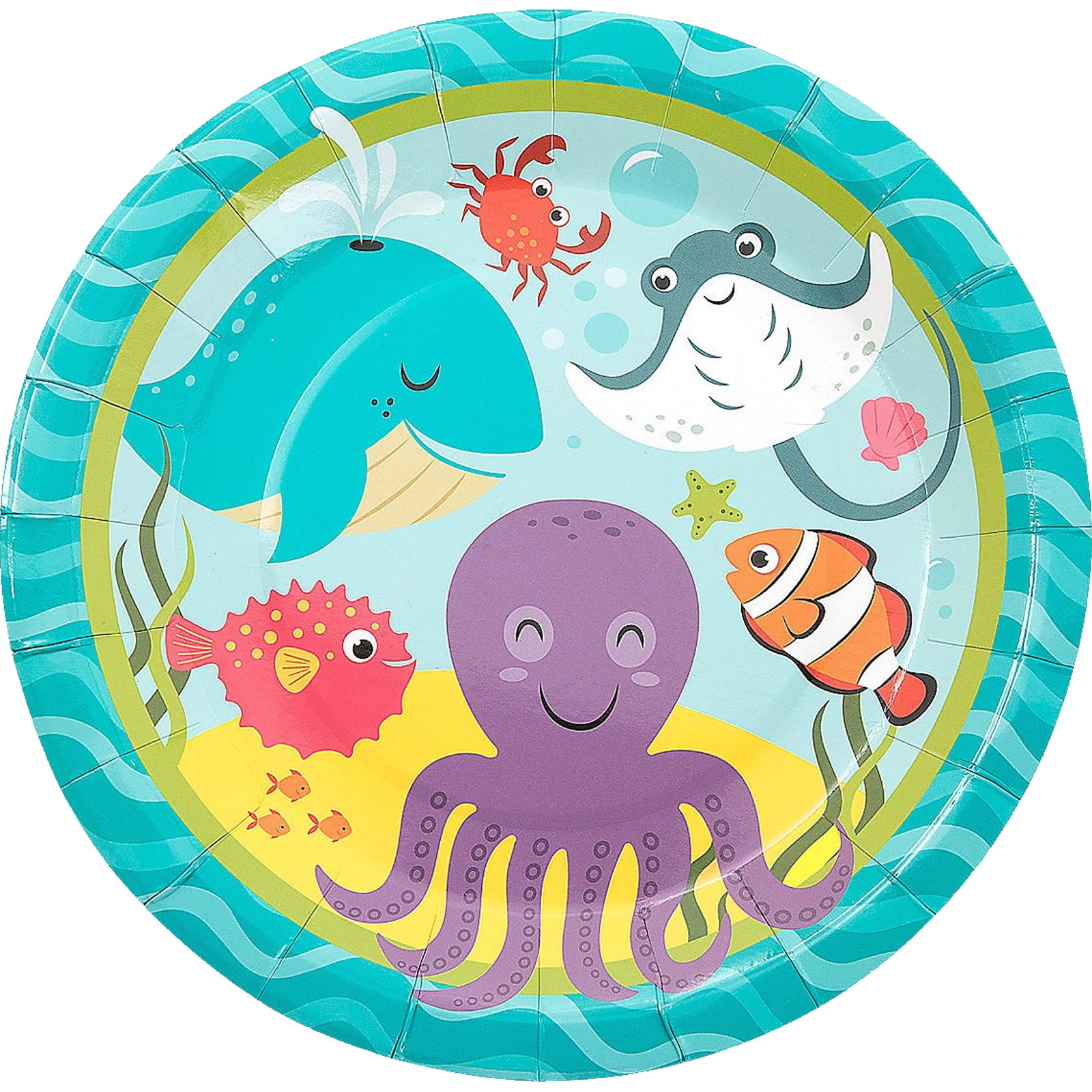 Under the Sea Friends Large Paper Plates (Pack of 8)