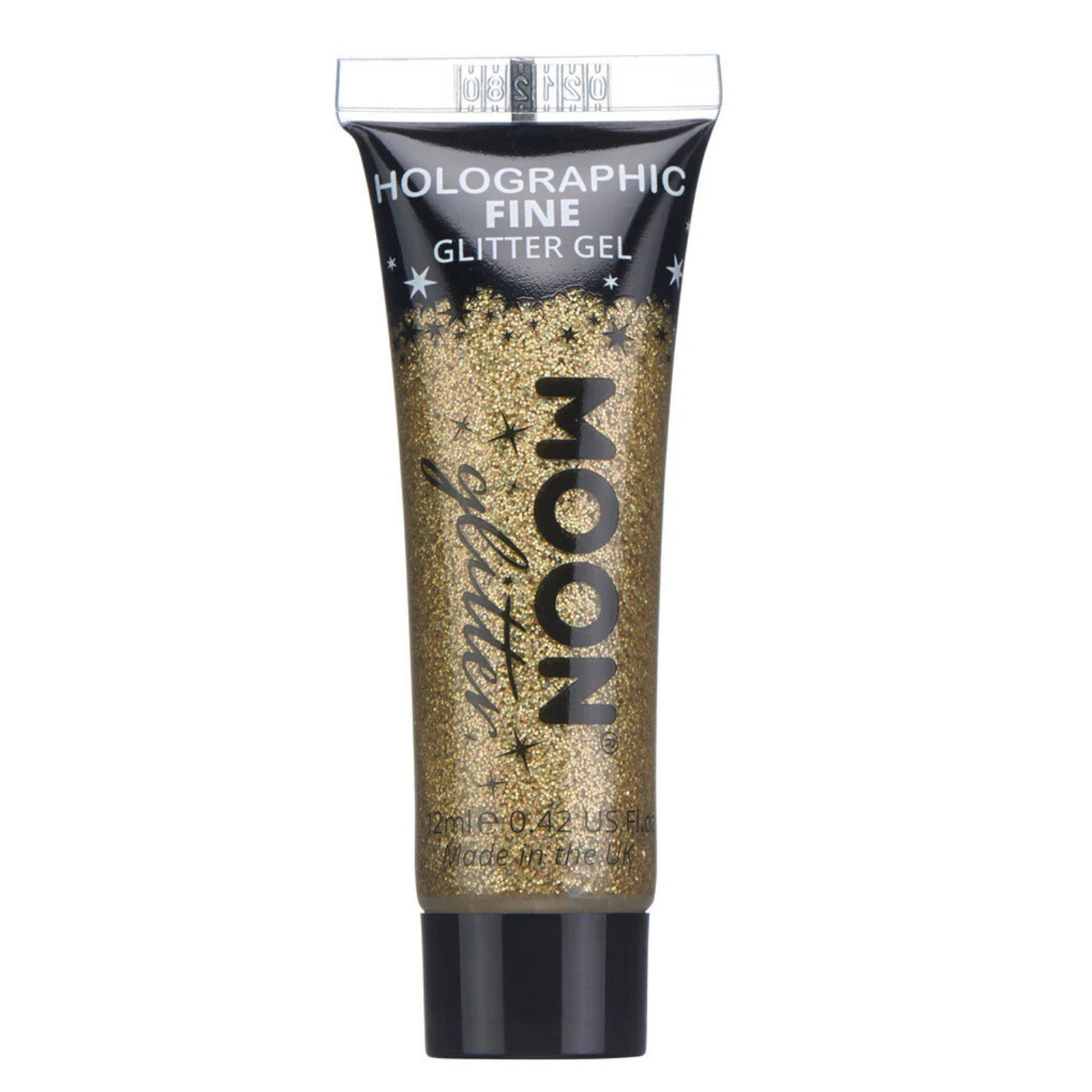 Moon Holographic Gold Fine Glitter Gel 12ml