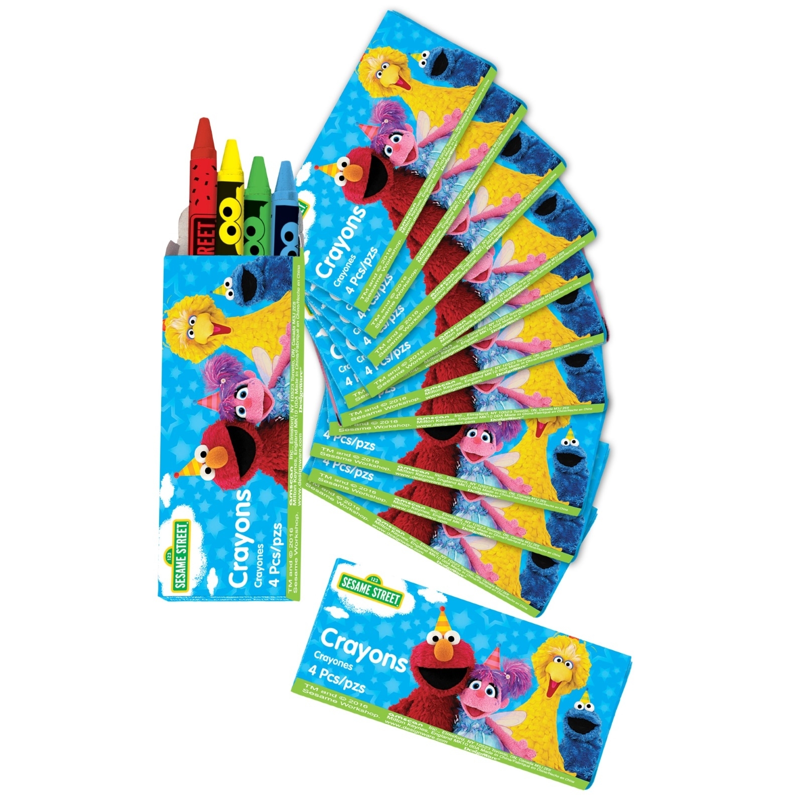 Sesame Street Mini Crayons (Pack of 12)