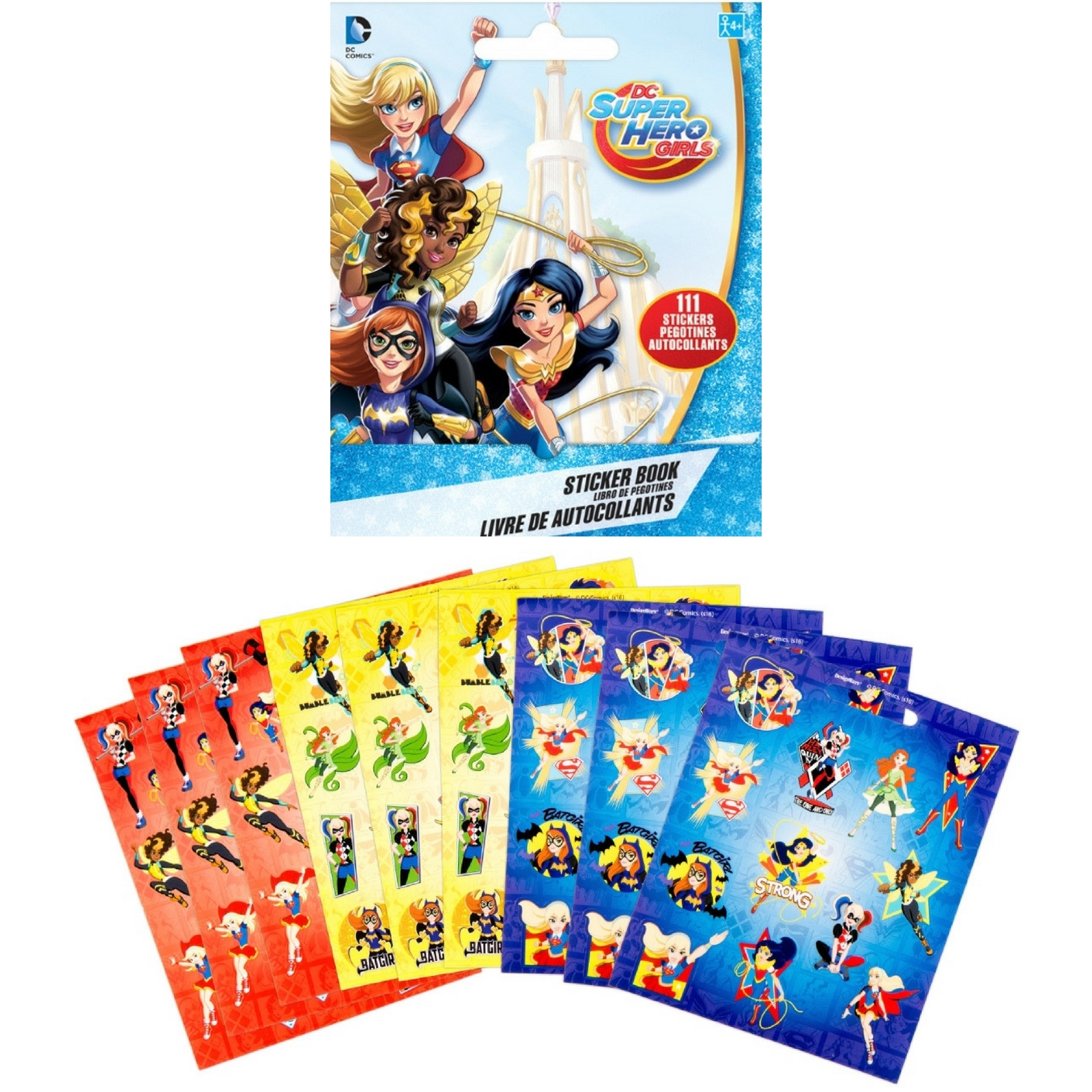 Super Hero Girls Sticker Book (9 Sheets)
