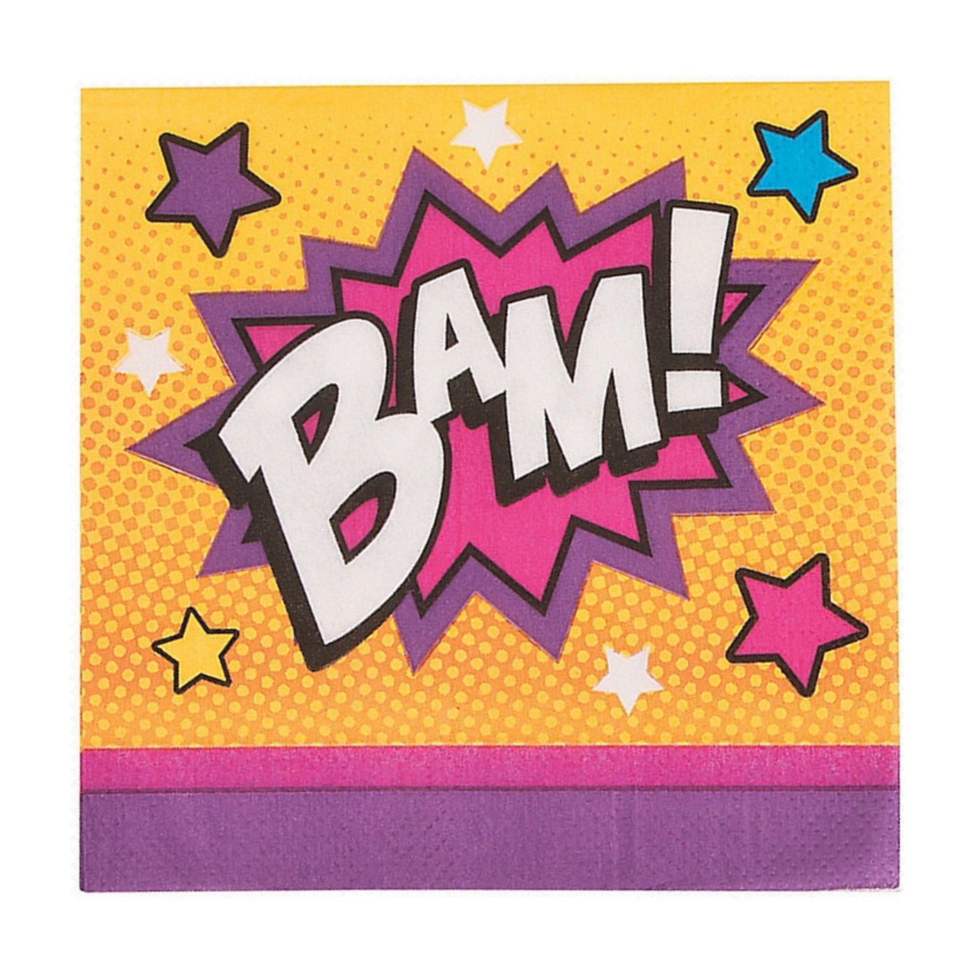 Superhero Girl Small Paper Napkins (Pack of 16)