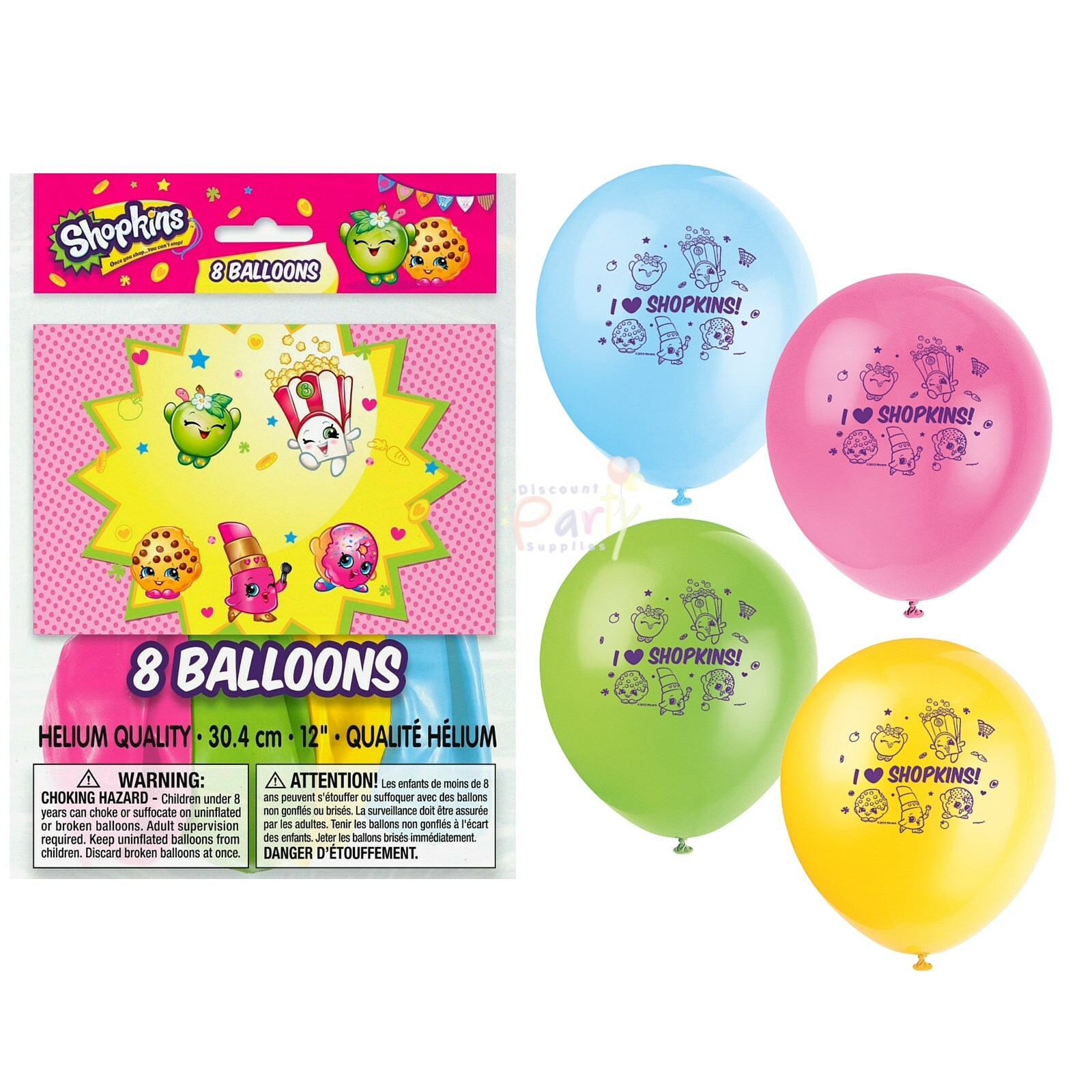 Shopkins Balloons (Pack of 8)