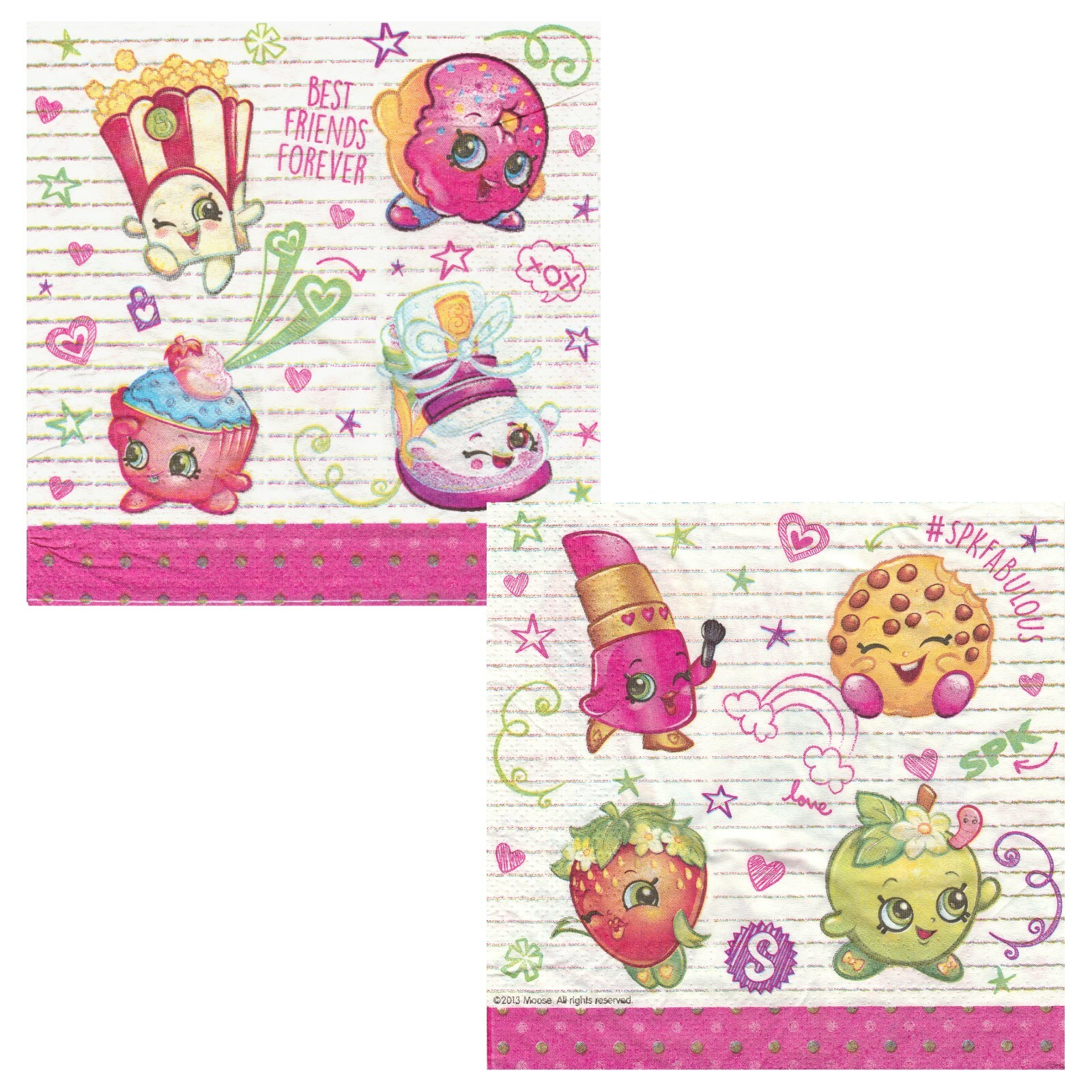 Shopkins Large Napkins / Serviettes (Pack of 16)