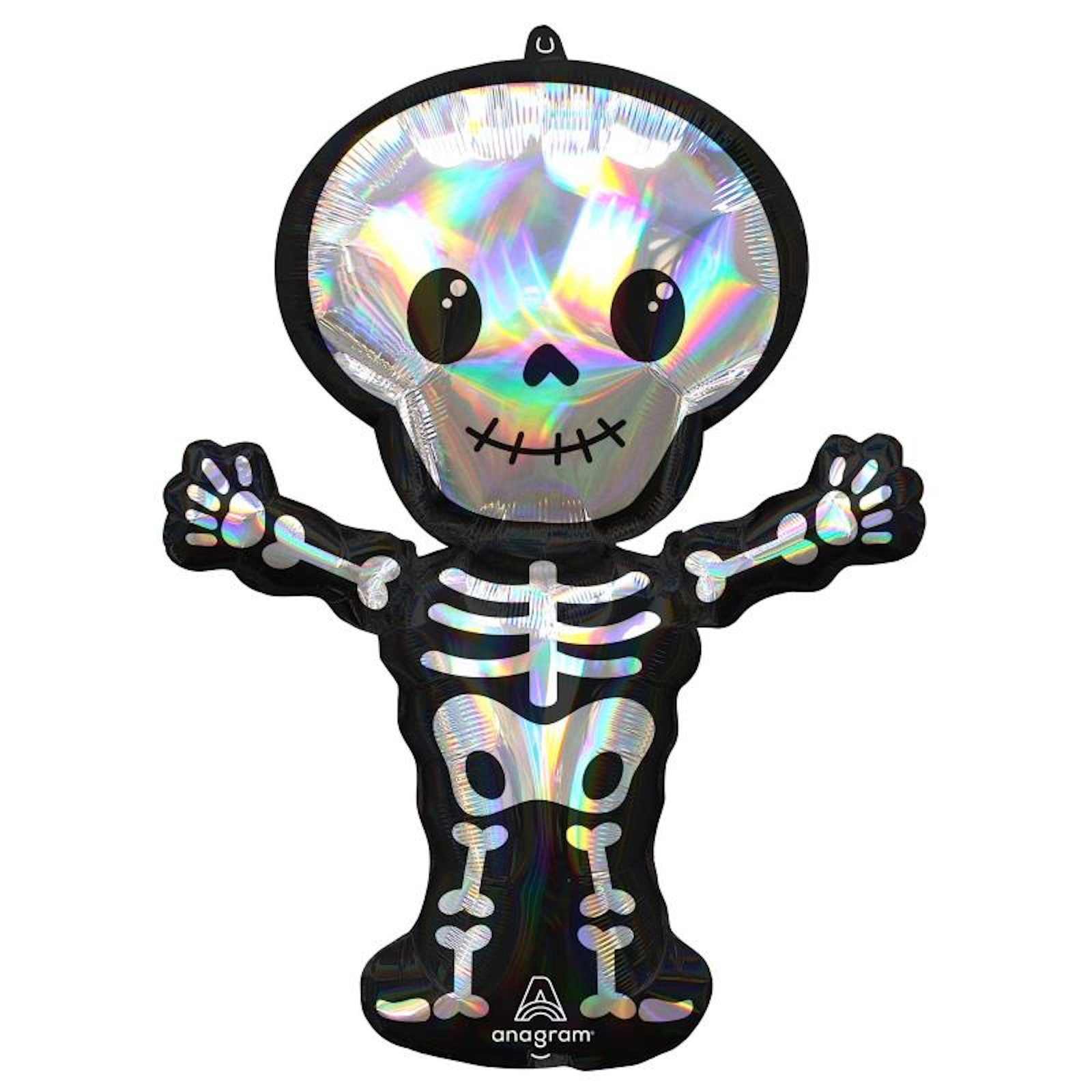 SuperShape Holographic Iridescent Skeleton Foil Balloon