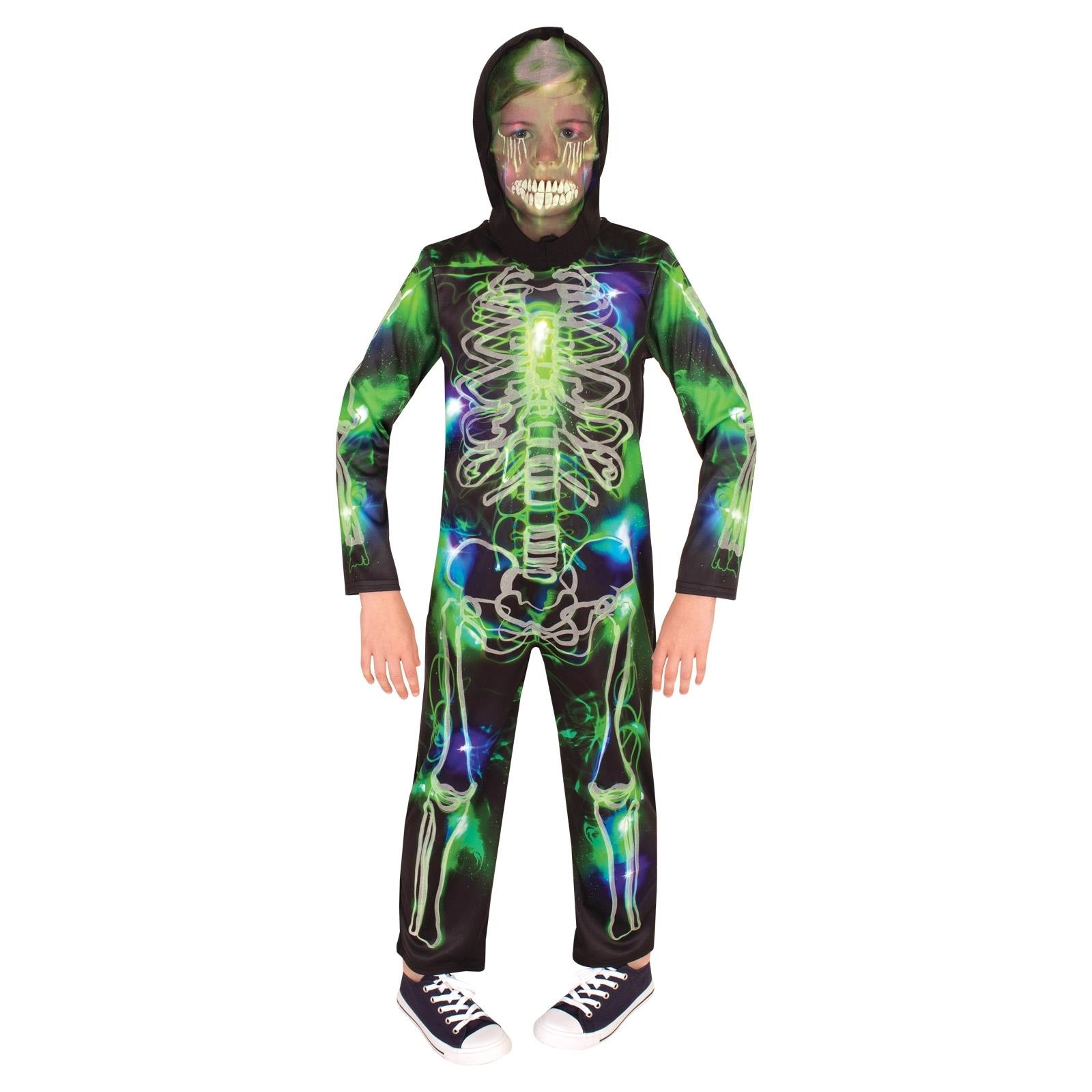 Spooky Skeleton Glow in the Dark Child Costume