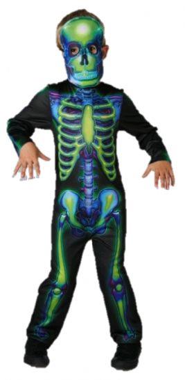 Neon Skeleton Child Costume