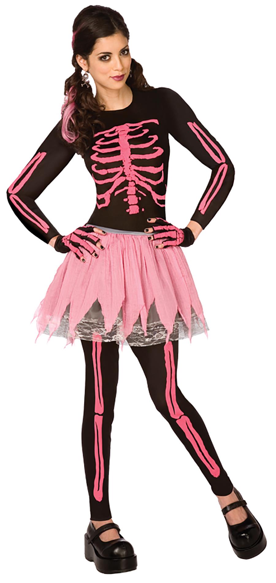 Pink Punk Skeleton Adult Costume