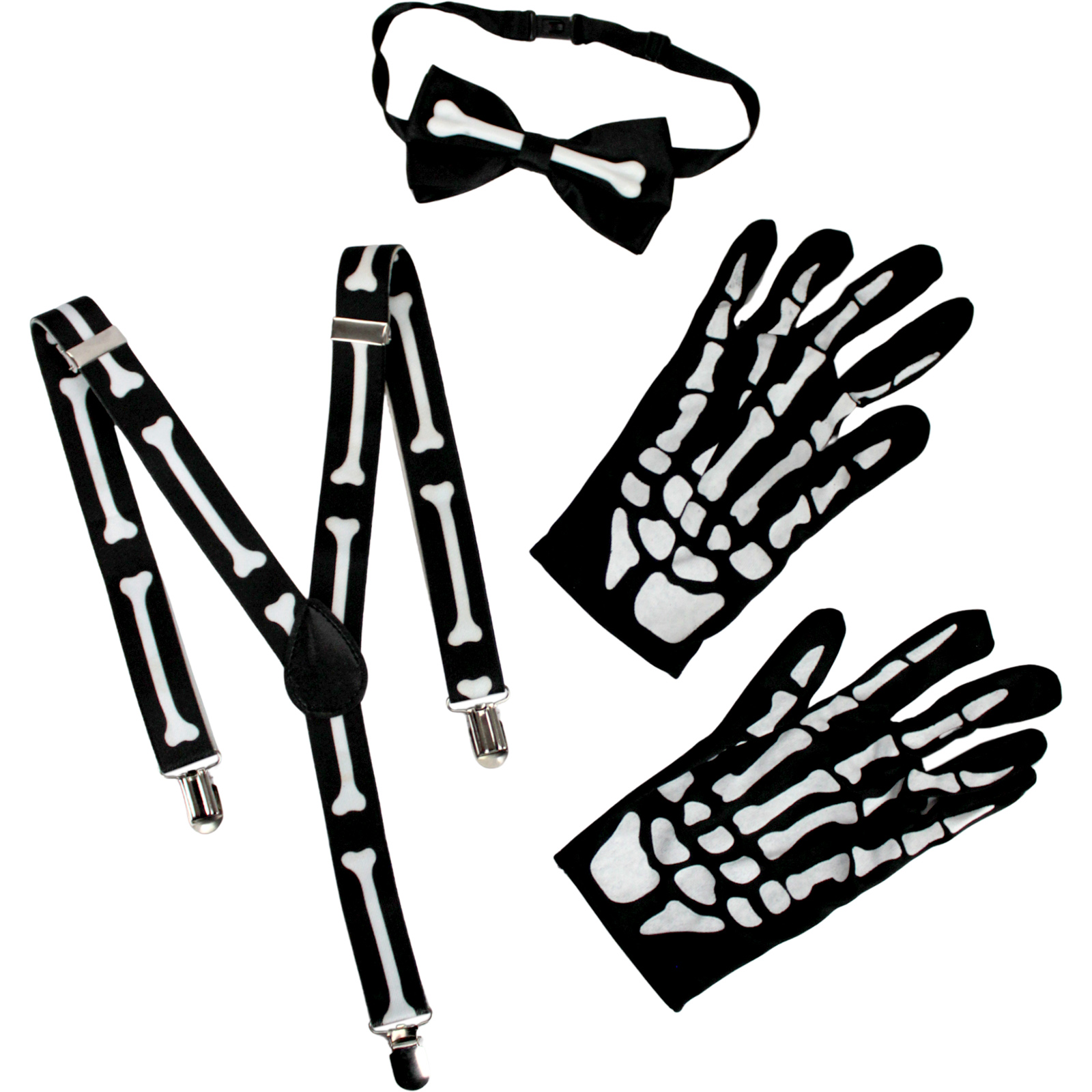 Adult Skeleton Costume Accessory Set