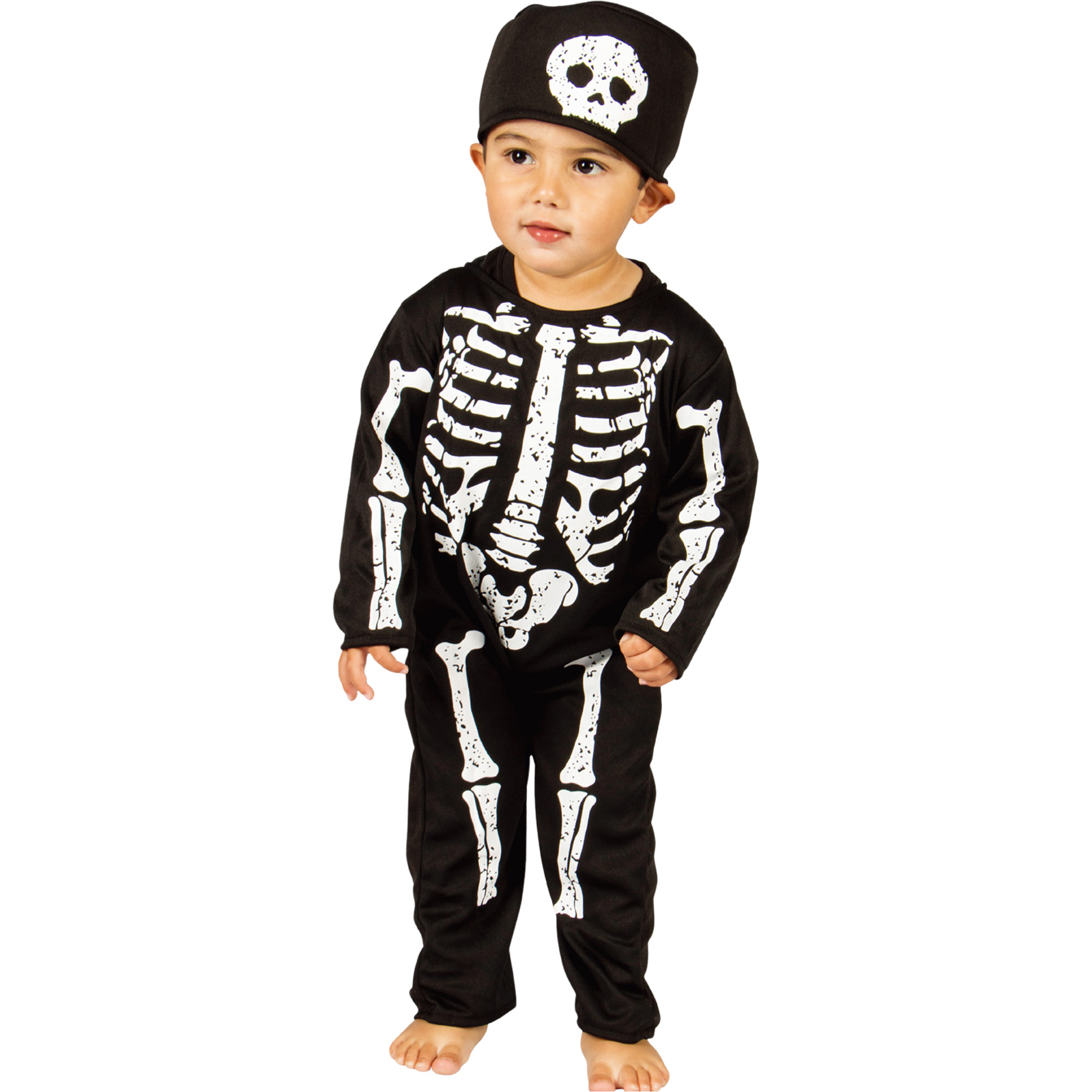 Little Kids Spooky Skeleton Costume 