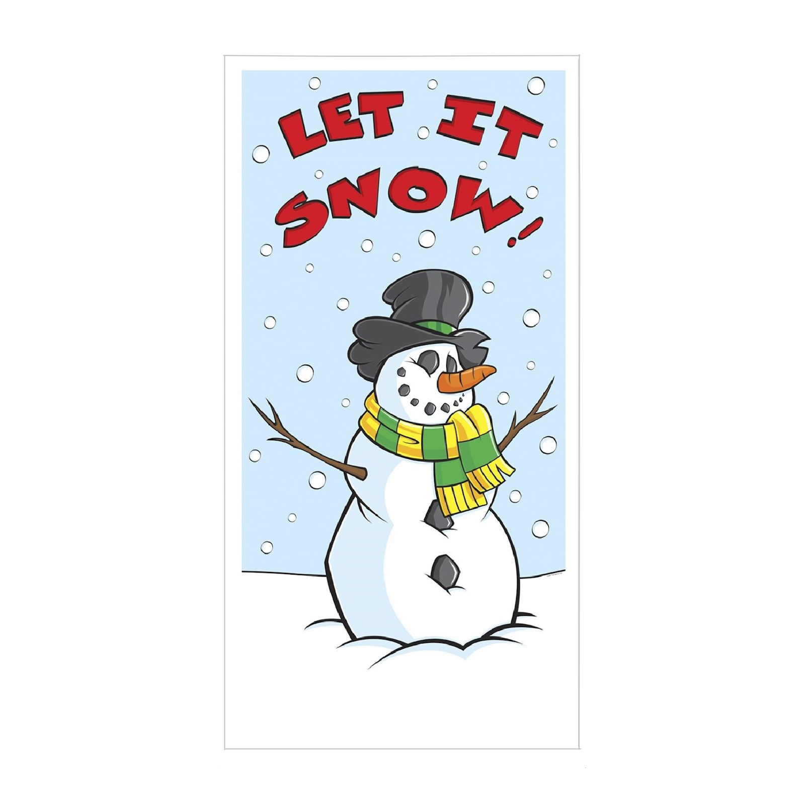 Winter Let It Snow Door Cover 