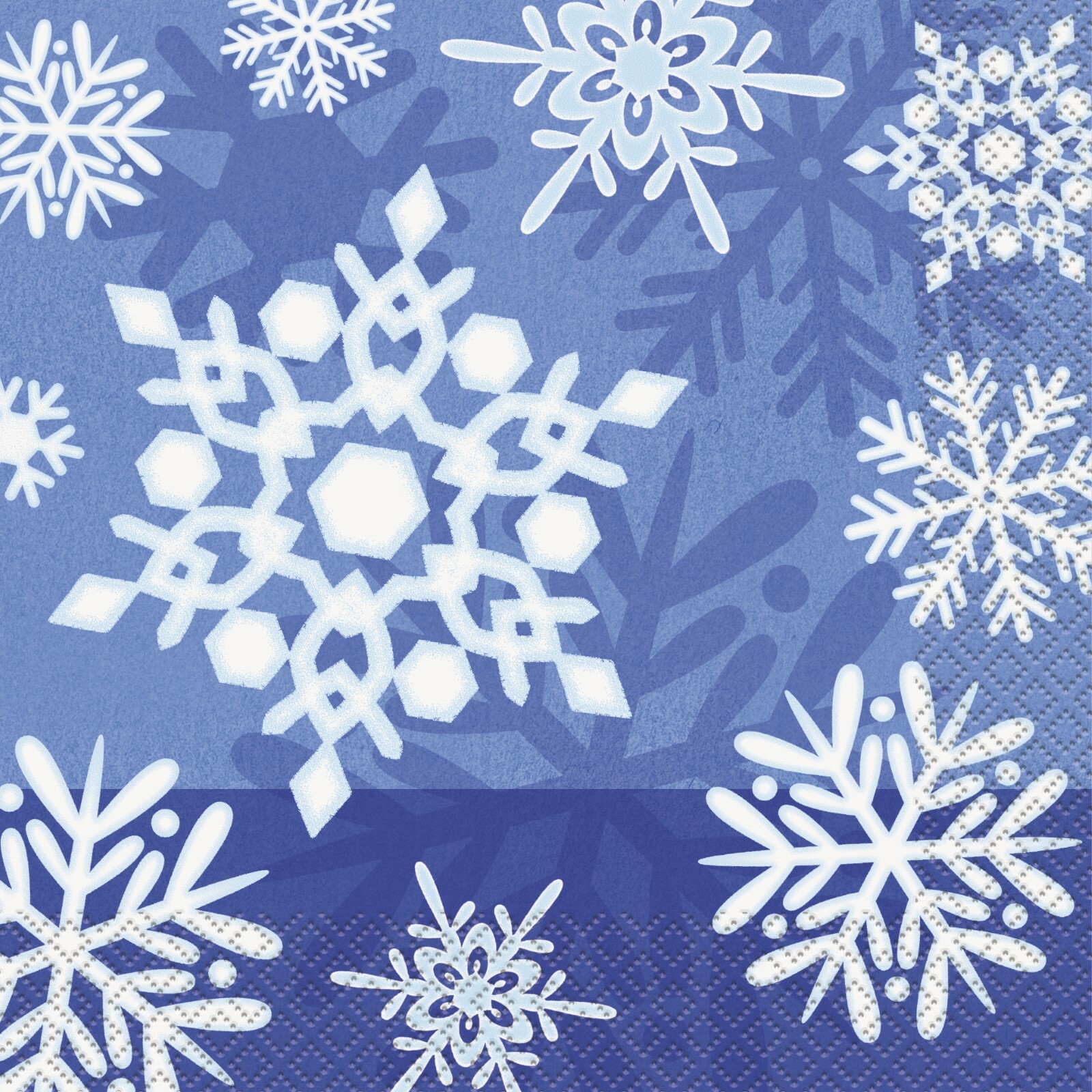 Winter Snowflake Large Napkins / Serviettes (Pack of 16)