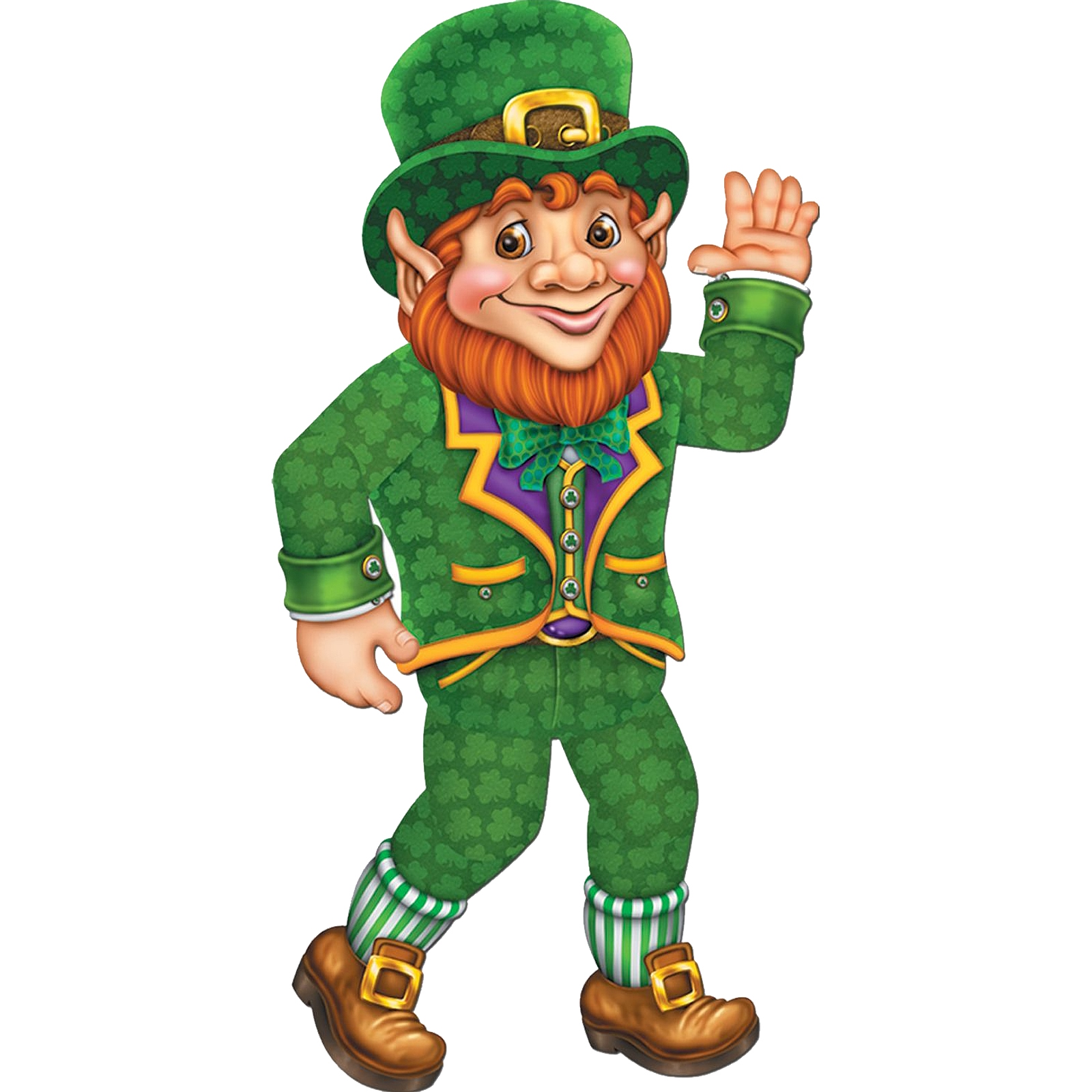 St. Patrick's Day Leprechaun Jointed Cutout Wall Decoration