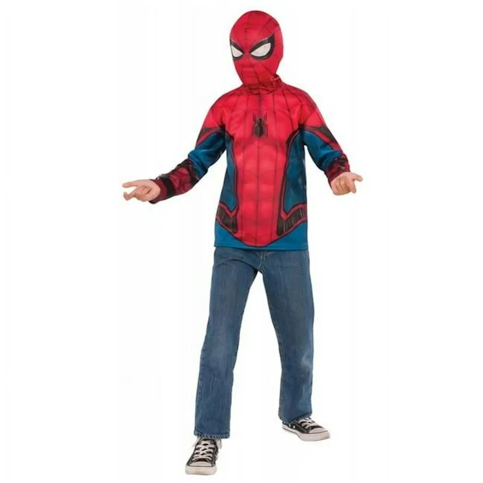 Spider-Man Shirt Mask Child Costume Set