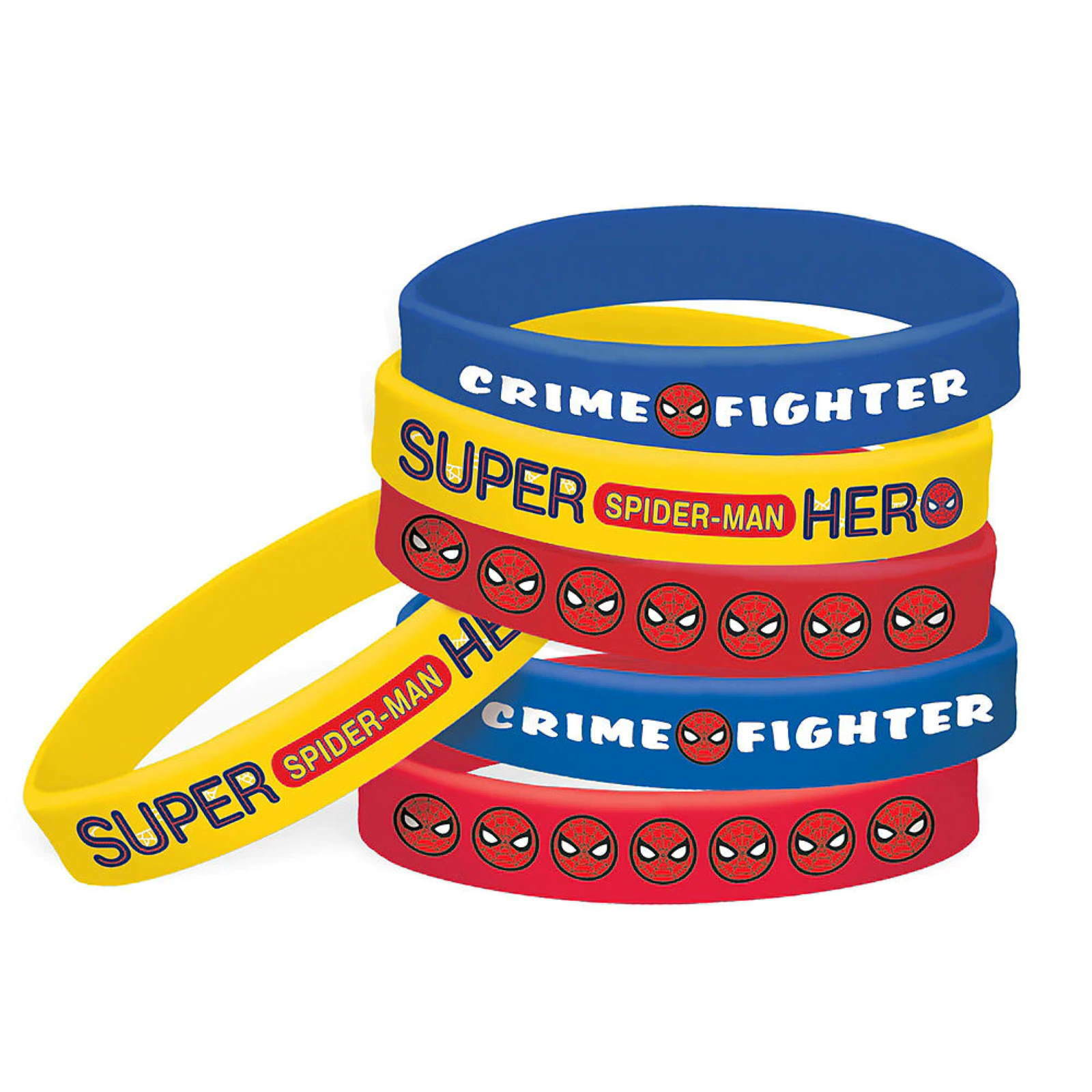 Spiderman Webbed Wonder Wristbands (Pack of 6)