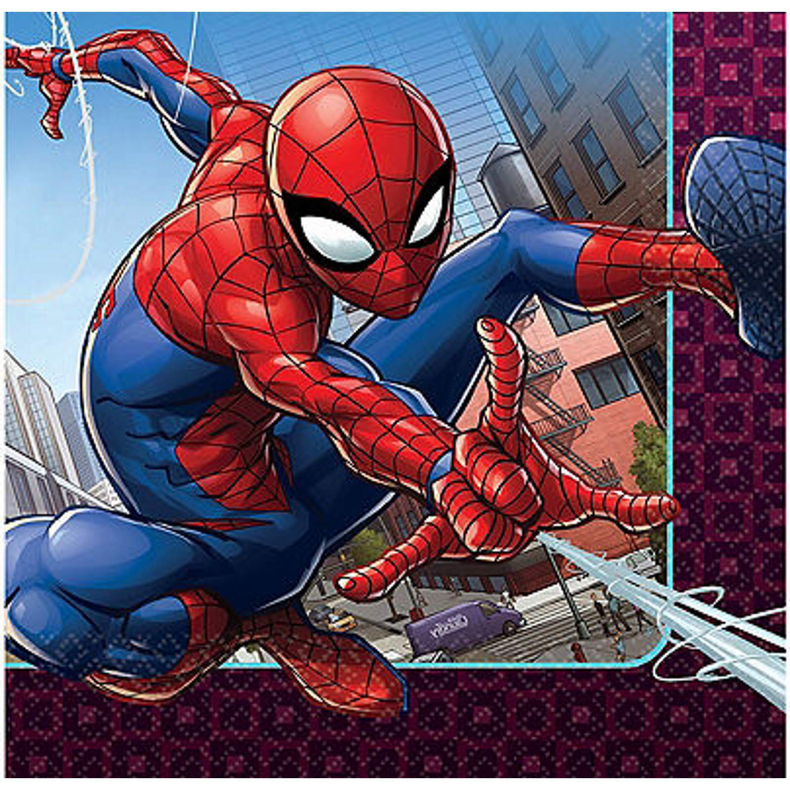 Spiderman Webbed Wonder Large Paper Napkins / Serviettes (Pack of 16)