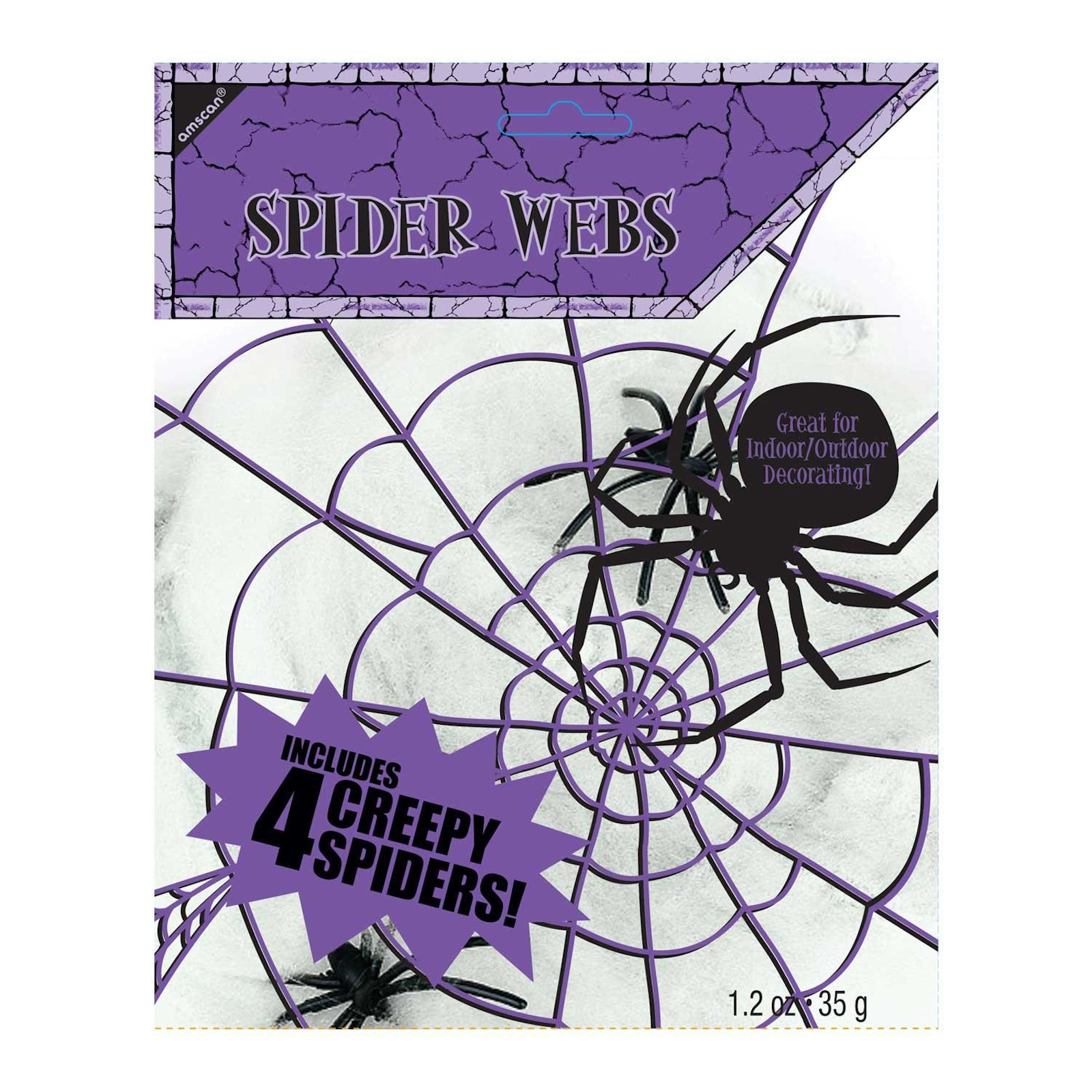 White Stretchable Spider Web Decoration 35g