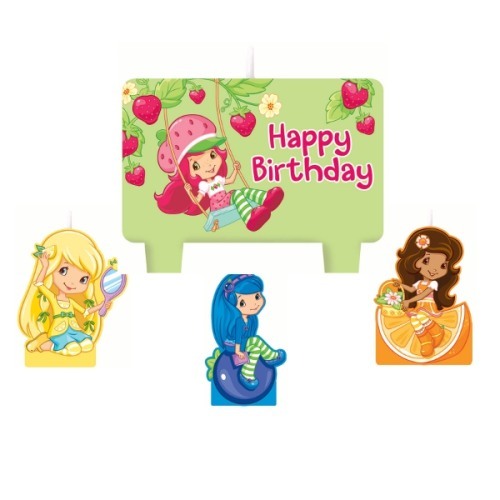 Strawberry Shortcake Mini Molded Candles (Set of 4)