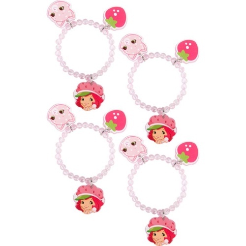 Strawberry Shortcake Charm Bracelets (Pack of 4)