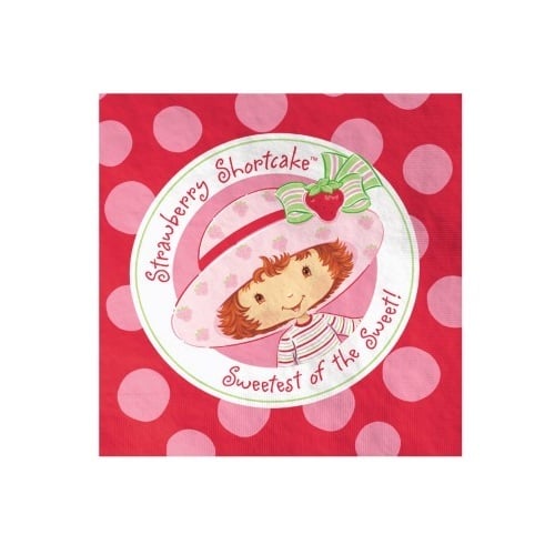 Strawberry Shortcake Large Napkins / Serviettes (Pack of 16)