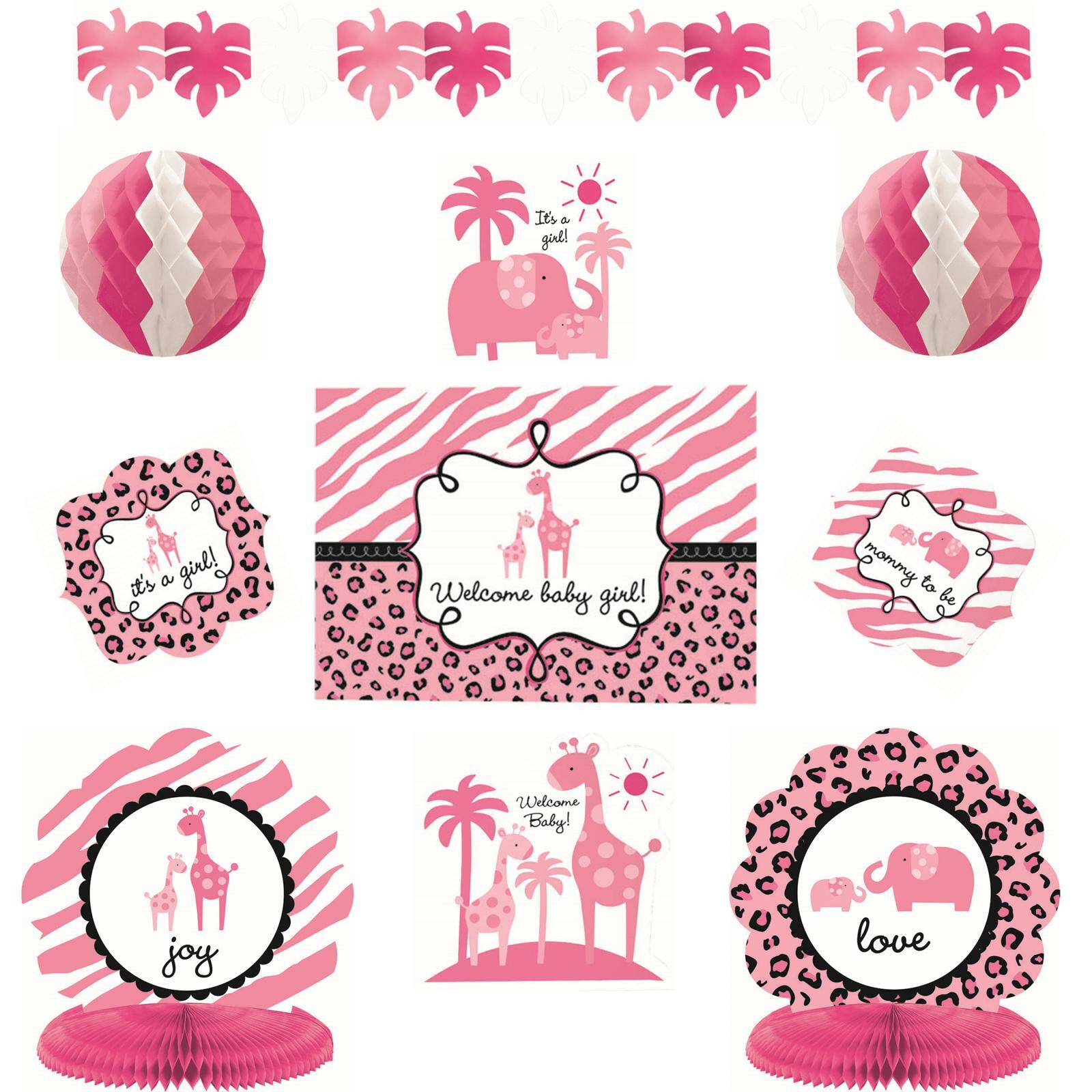 Sweet Safari Girl Room Decorating Kit