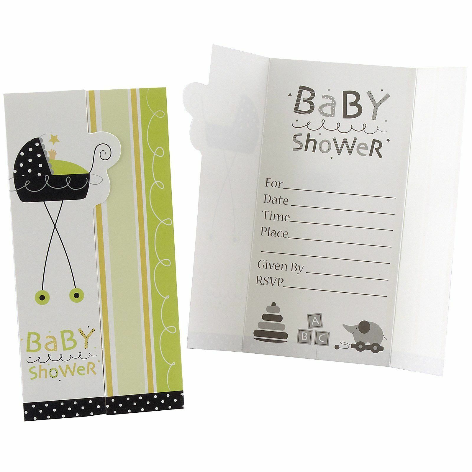 Stroller Fun Baby Shower Invitations (Pack of 25)