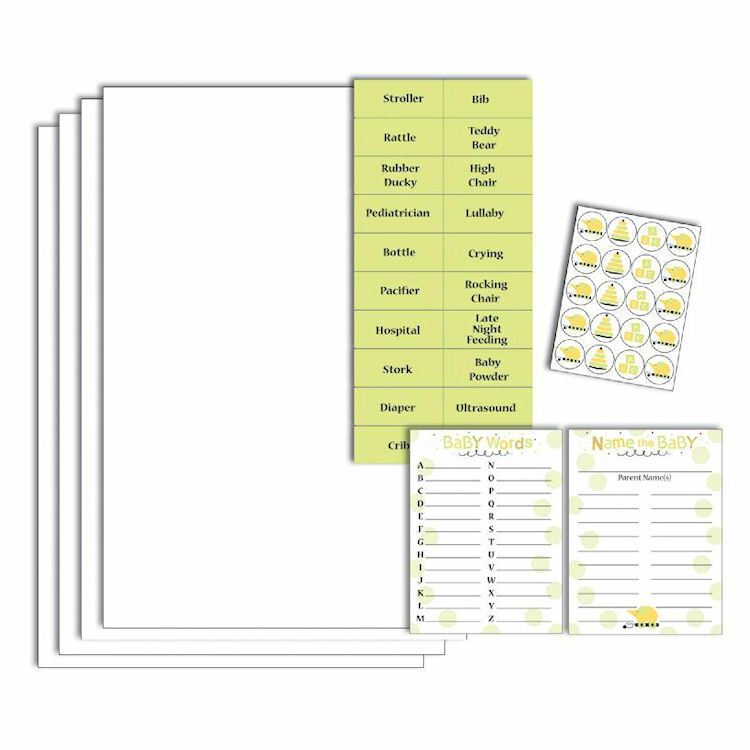Stroller Fun Baby Shower Game Kit