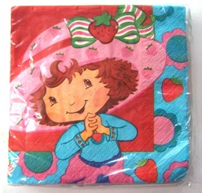Strawberry Shortcake Small Napkins / Serviettes (Pack of 16)