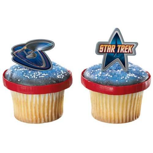 Star Trek Cupcake Rings (Pack of 12)