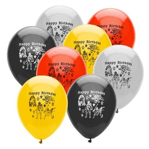 Star Wars Happy Birthday Balloons (Pack of 8)