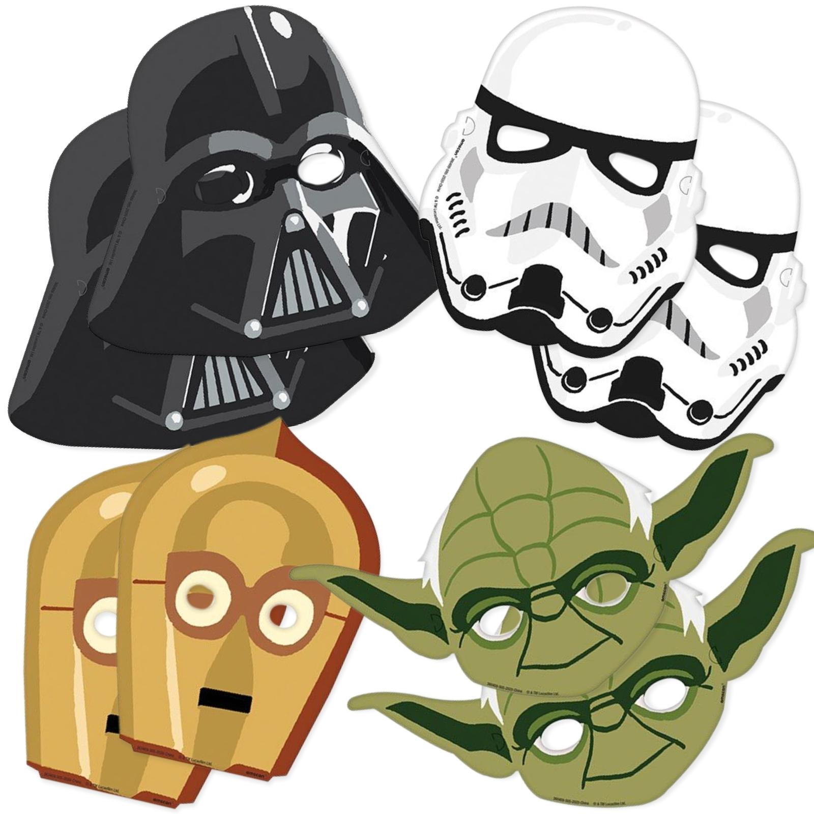 Star Wars Galaxy Party Masks (Pack of 8)