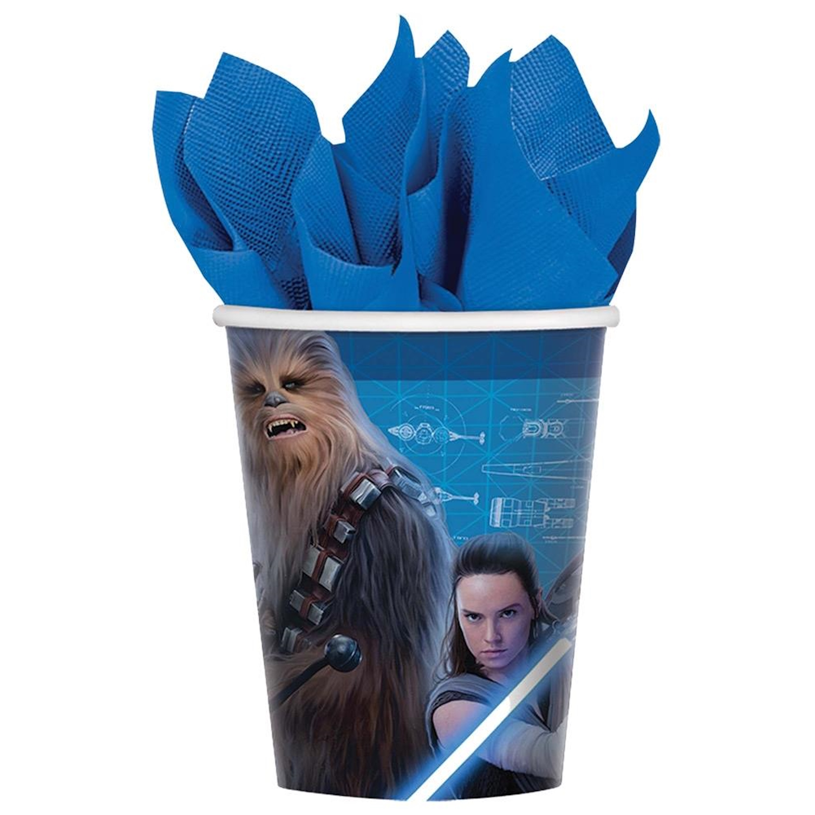 Star Wars Episode VIII The Last Jedi Paper Cups Pack of 8