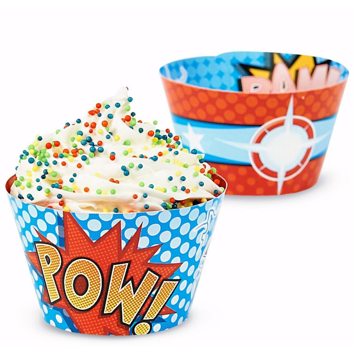 Superhero Cupcake Wrappers (Pack of 12)