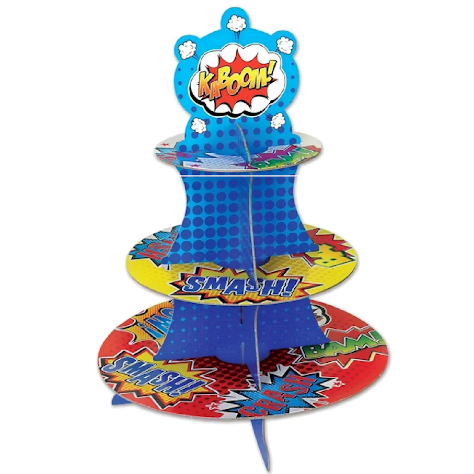 Superhero Slogan Cupcake Stand