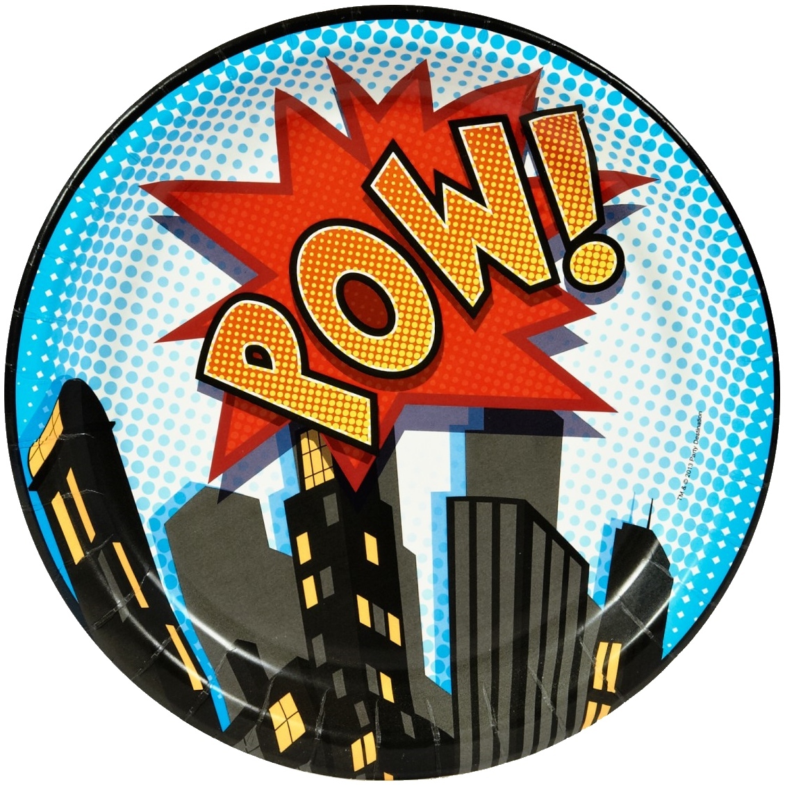 Superhero Large Paper Plates (Pack of 8)