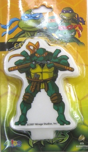 Teenage Mutant Ninja Turtle Michelangelo Candle